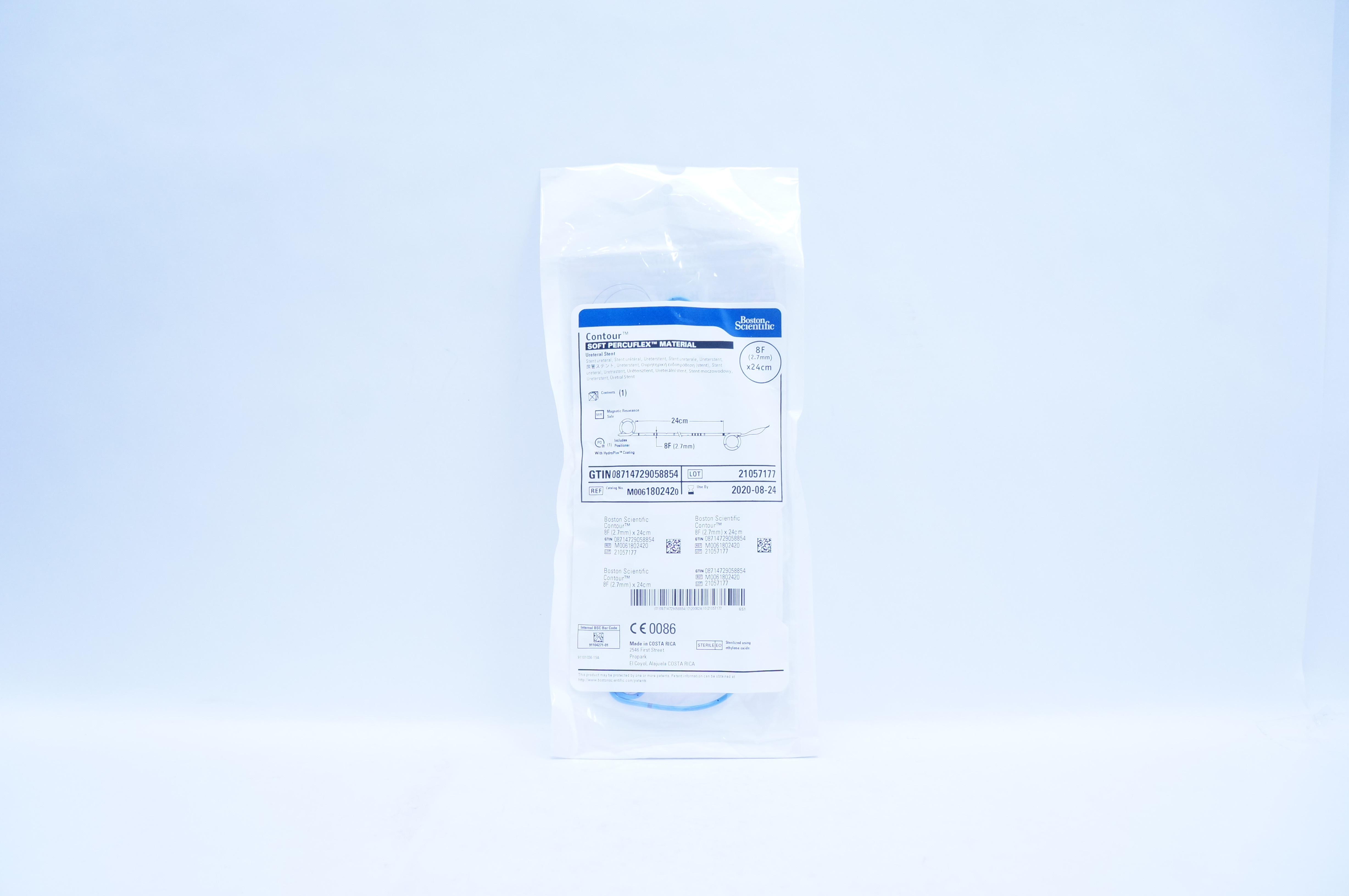 Boston Scientific M0061802420 Contour Ureteral Stnt 8 F x 24cm (x)