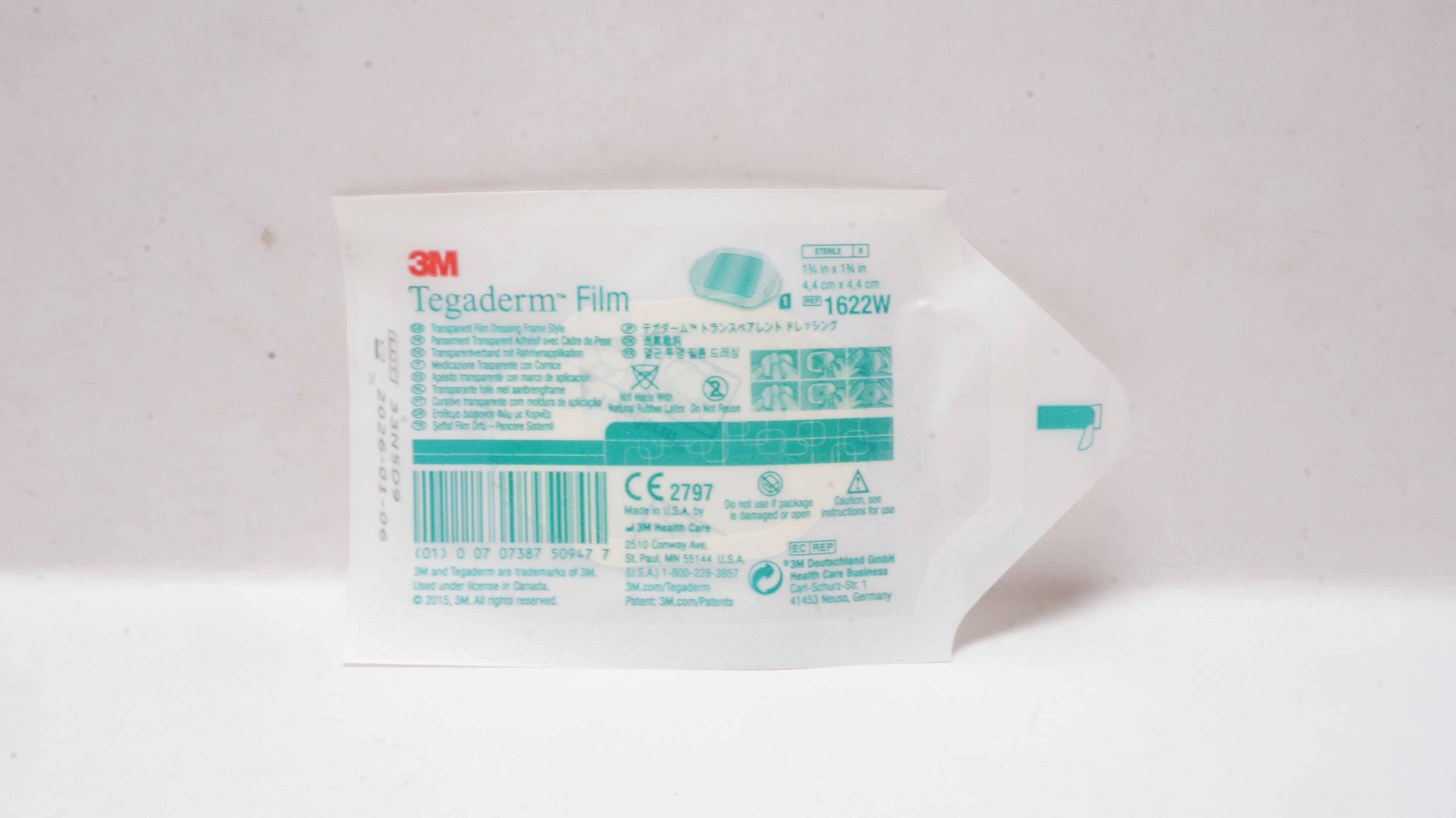 3M 1622W Transparent Film Dressing Frame Style 1-3/4inch x 1-3/4inch