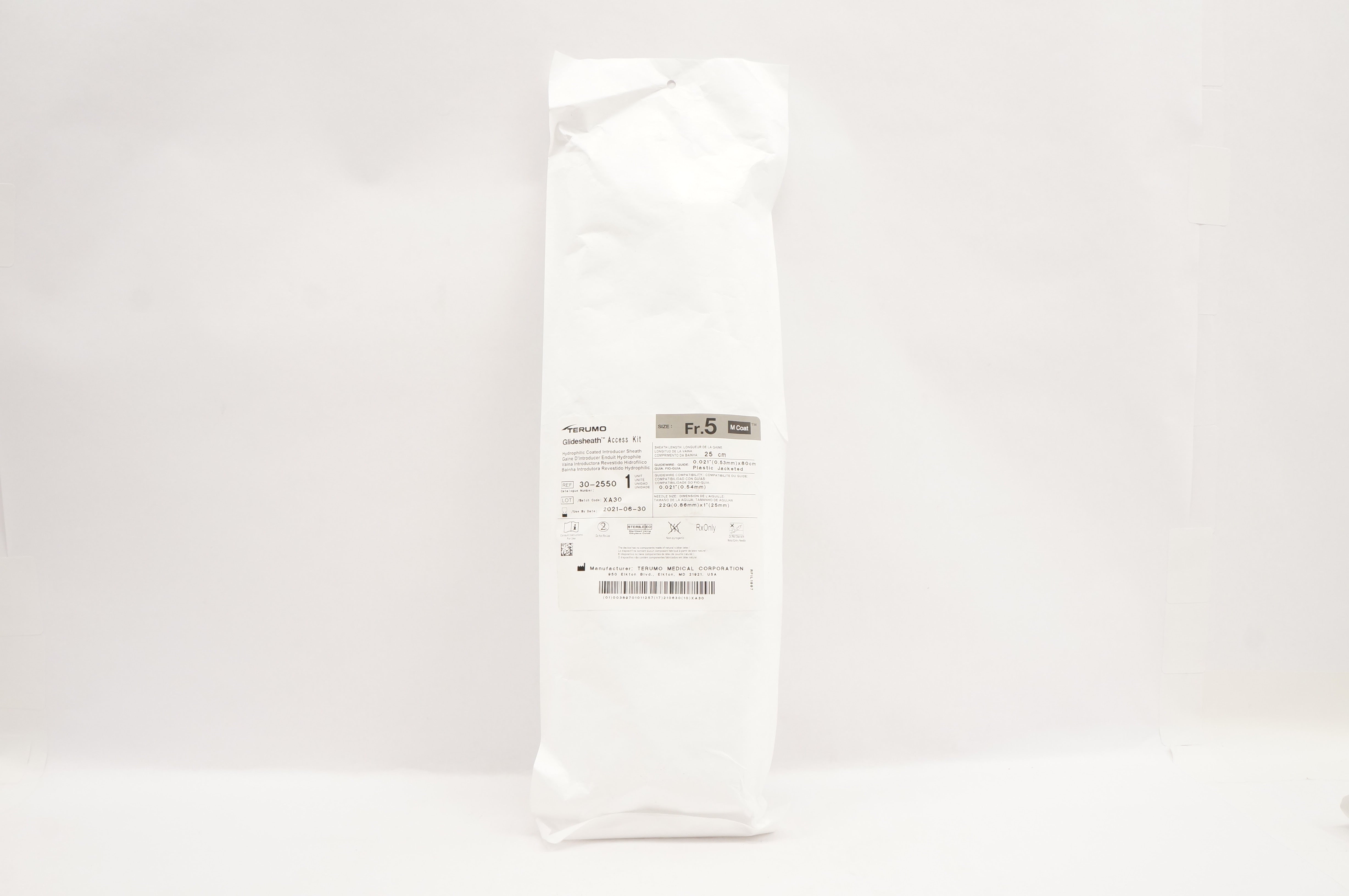 Terumo 30-2550 Glidesheath Access Kit Size 5F (x)