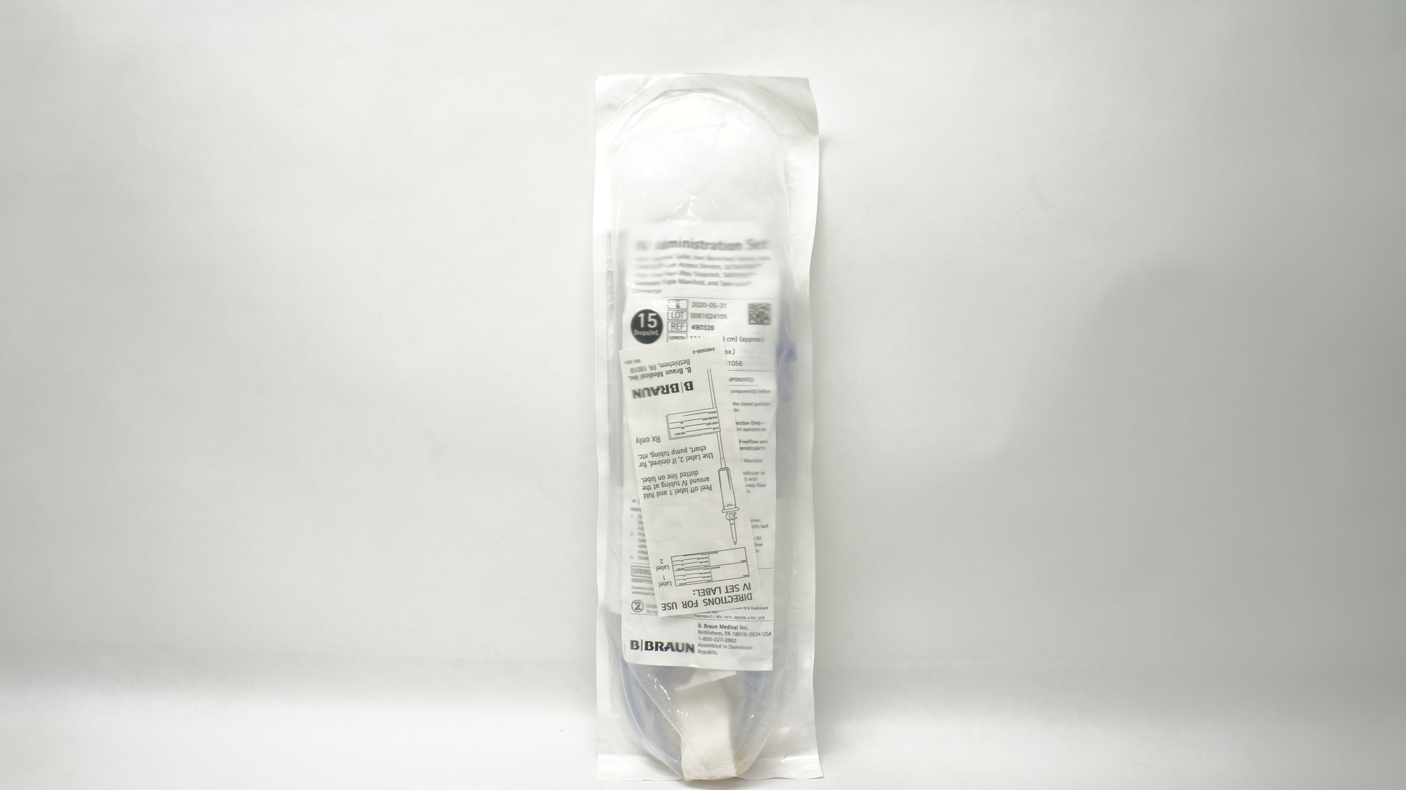 B.Braun 490326 IV Administration Set 134inch 25mL 15Drops/mL (x)