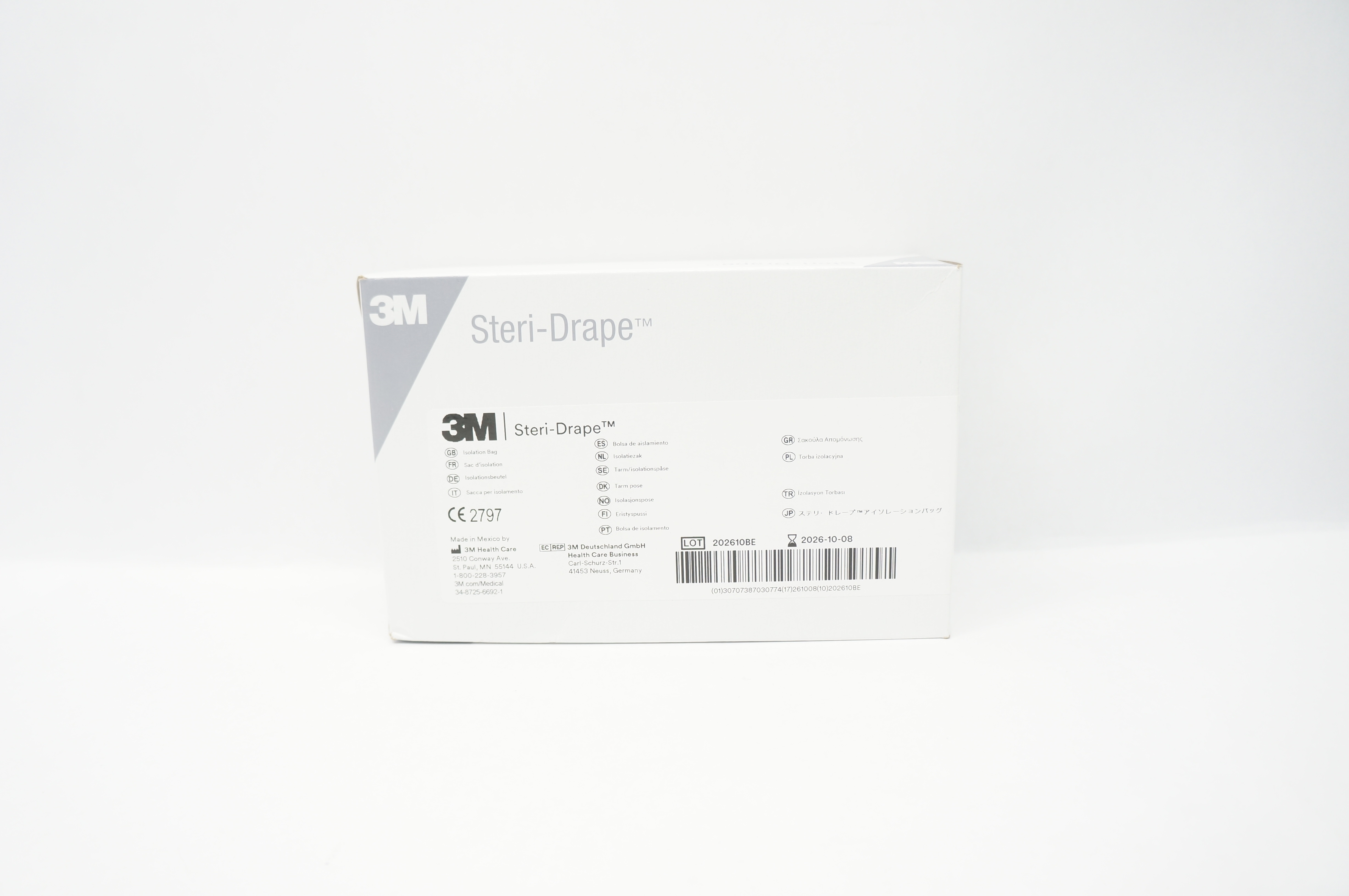 3M 1003 Steri-Drape Isolation Bag 20inch x 20inch - Box of 10