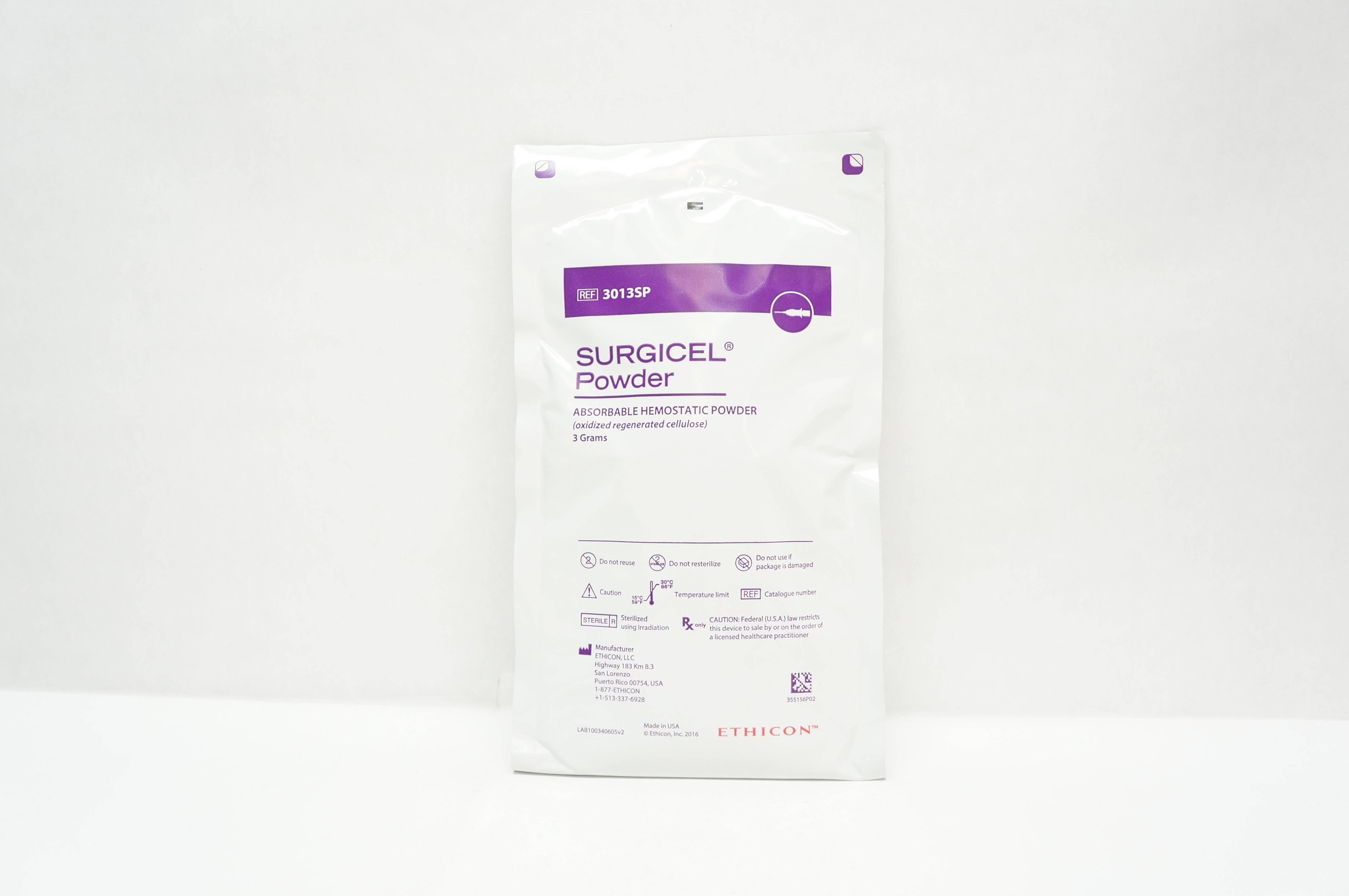 Ethicon 3013SP Surgicel Powder Absorbable Hemostatic Powder 3 Grams (x)