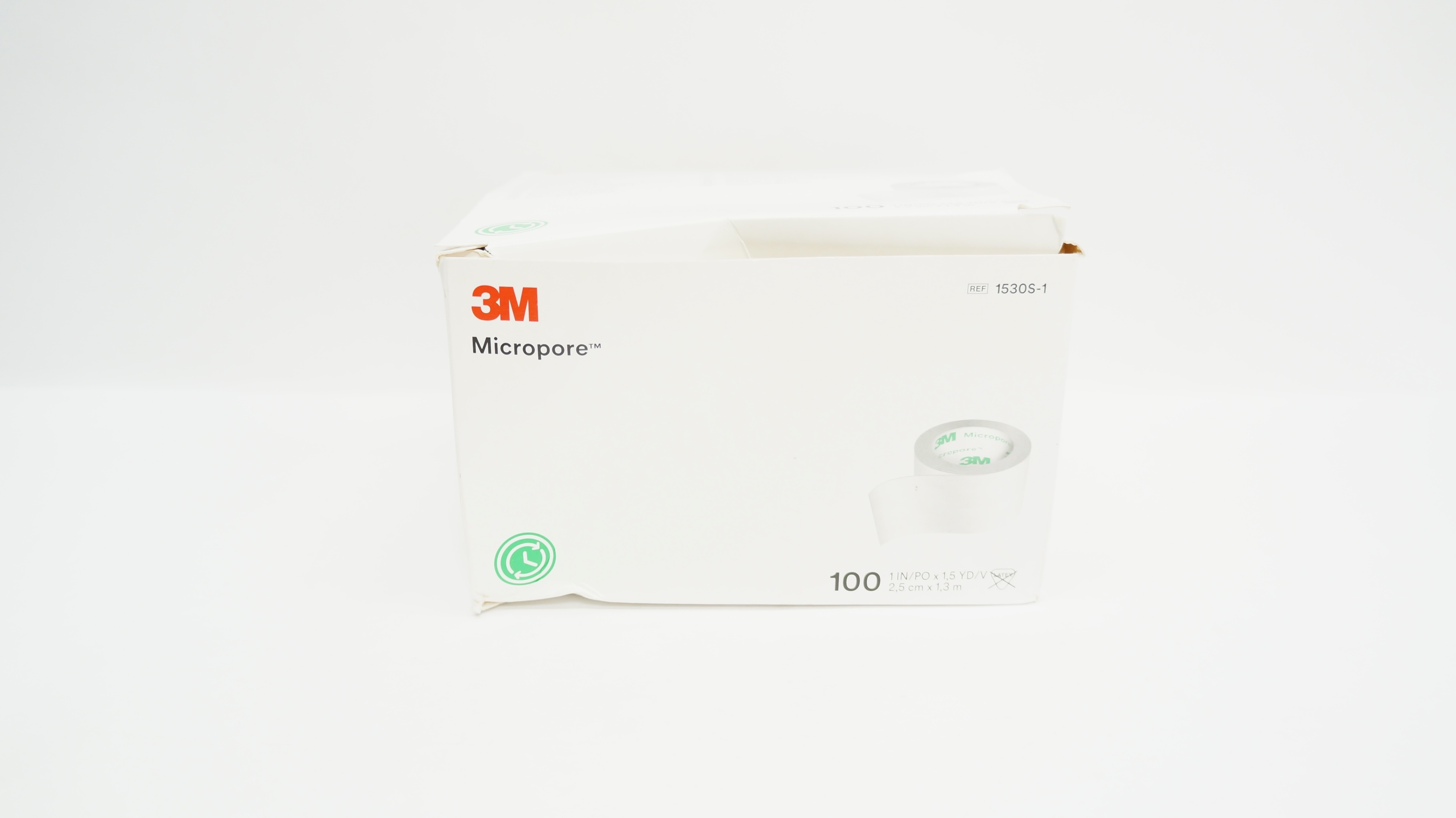 3M 153OS-1 Micropore Surgical Tape 1inch x 1.5yd -Box of 100