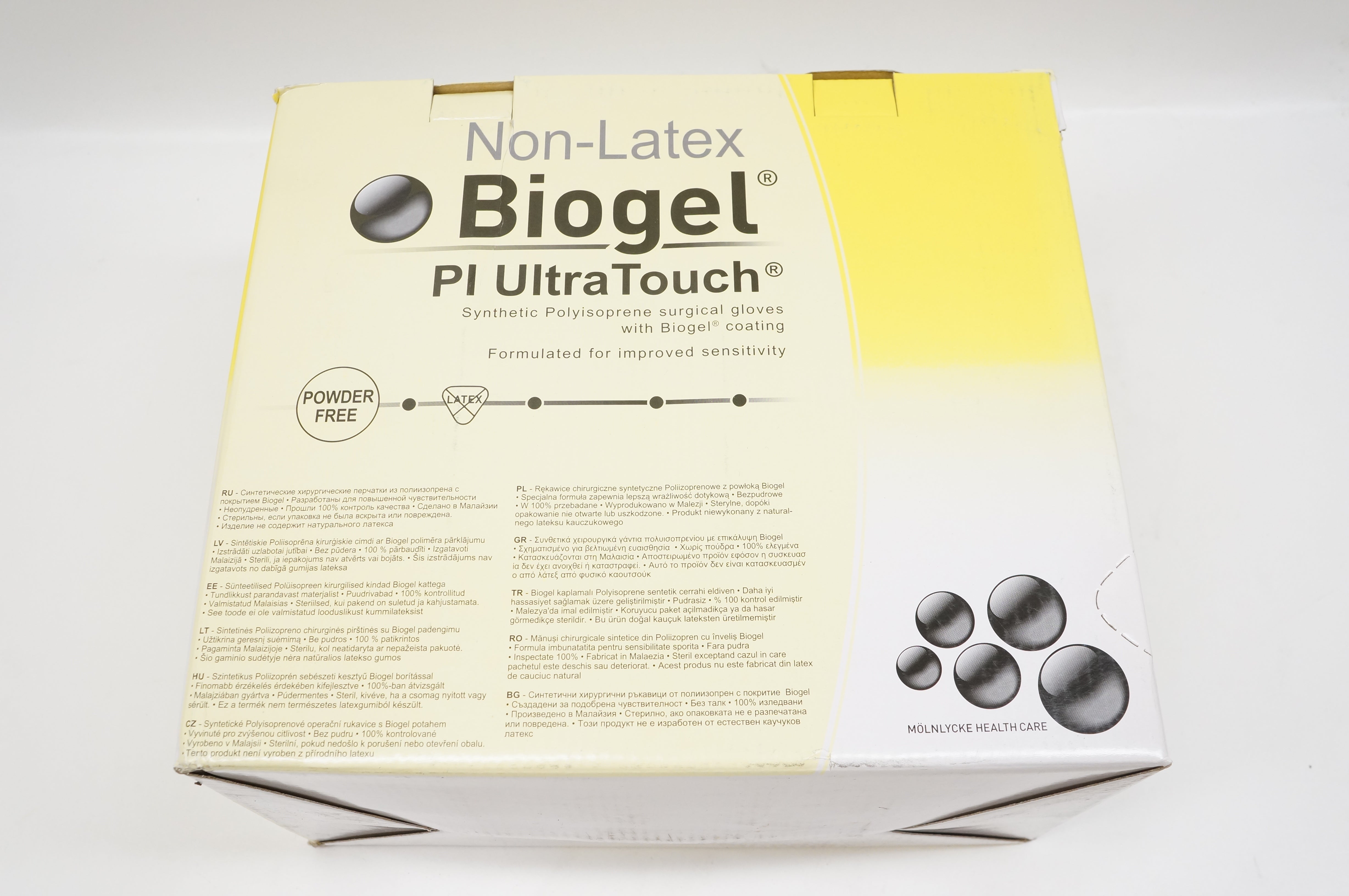 Molnlycke Health Care 41185-00 Biogel Pl UltraTouch, Size 8-1/2 (x) - Box of 50