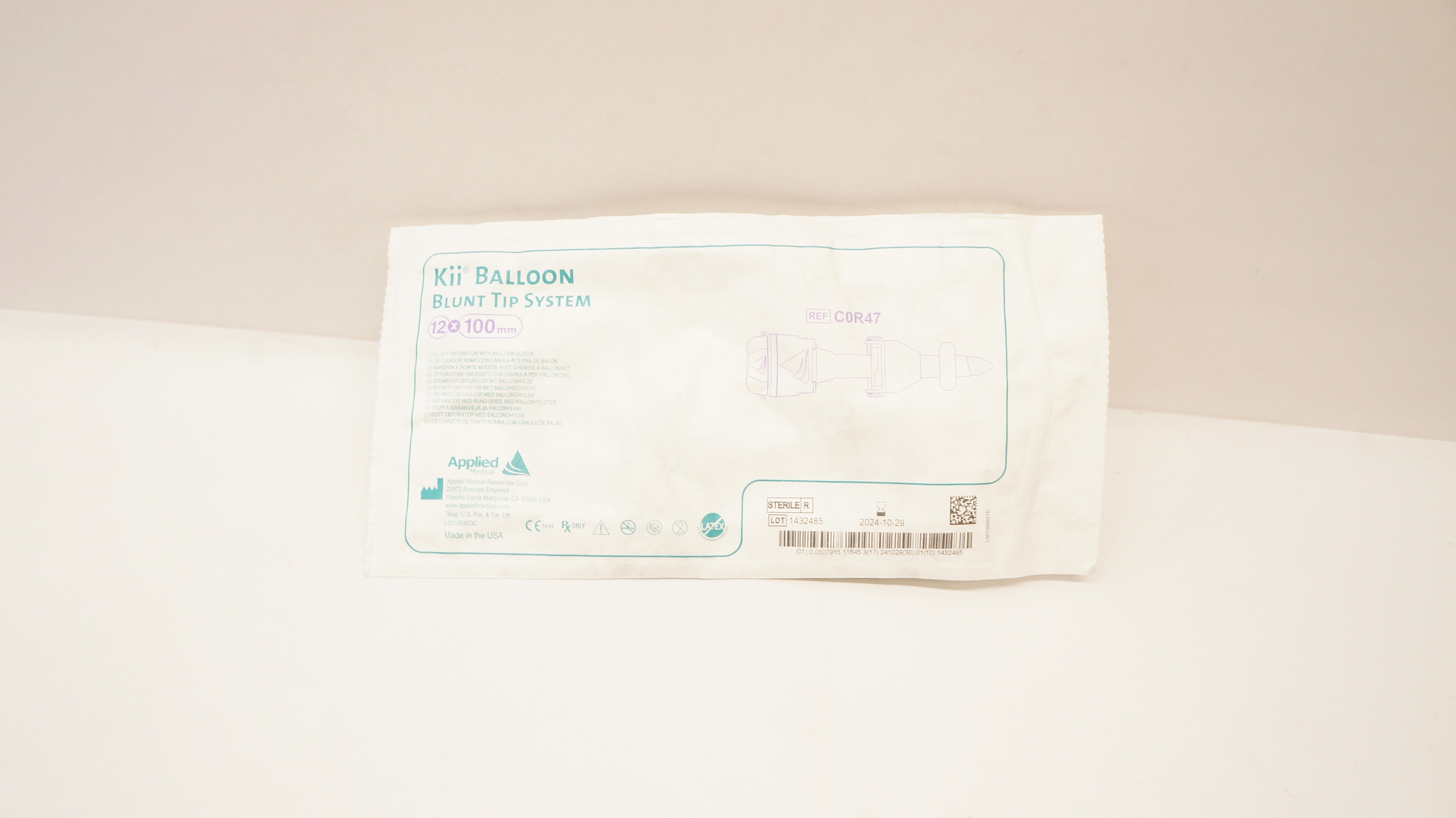 Applied Medical COR47 Kii Balloon Blunt Tip System 12 x 100mm