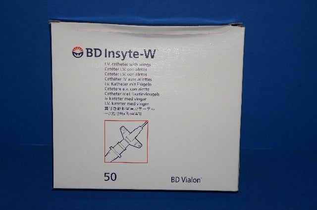 BD 381344 Insyte-W I.V. Cath with Wings 18Ga x 1.16inch (x) - Box of 50