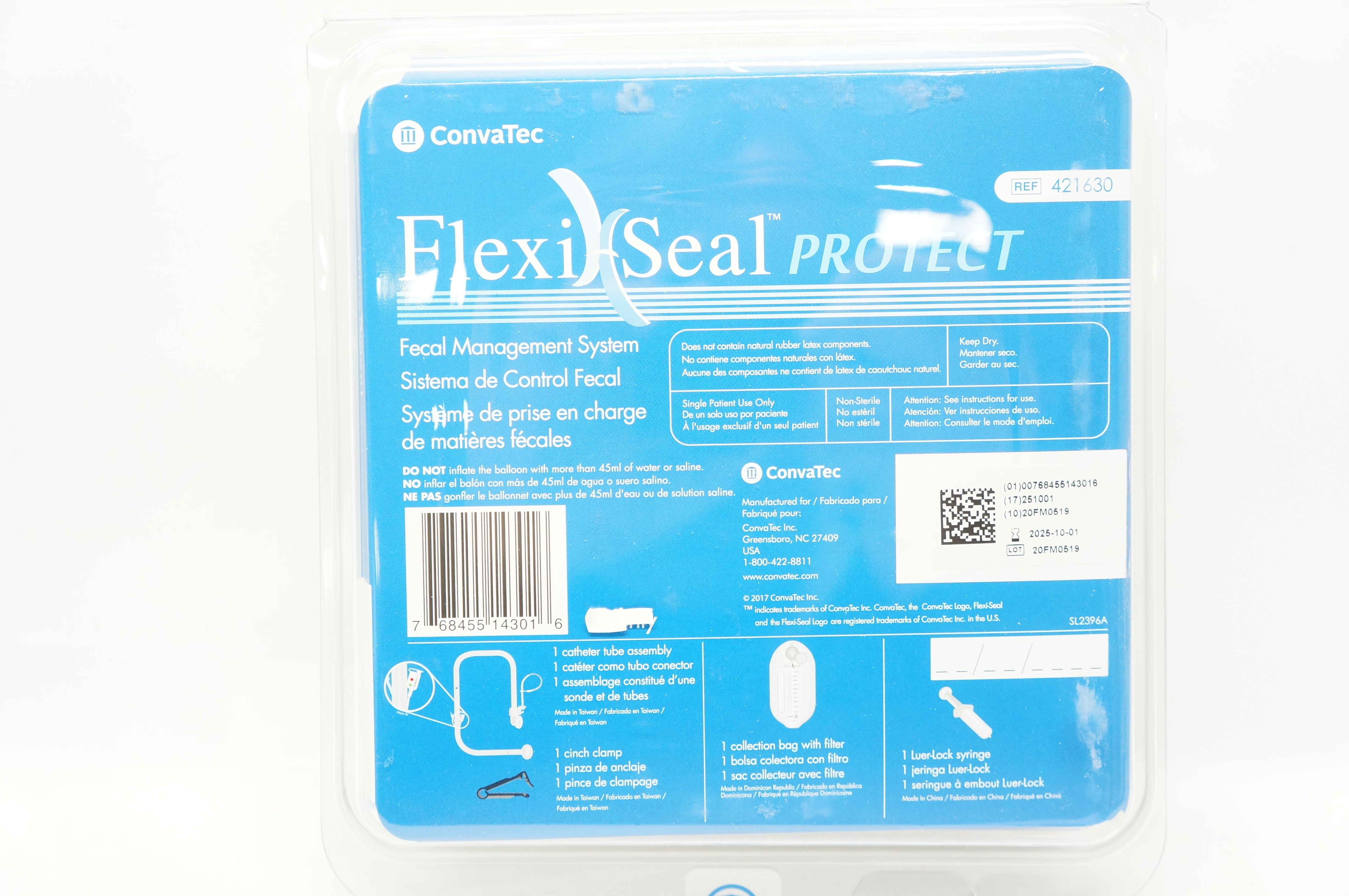 ConvaTec 421630 FlexiSeal Protect Fecal Management System