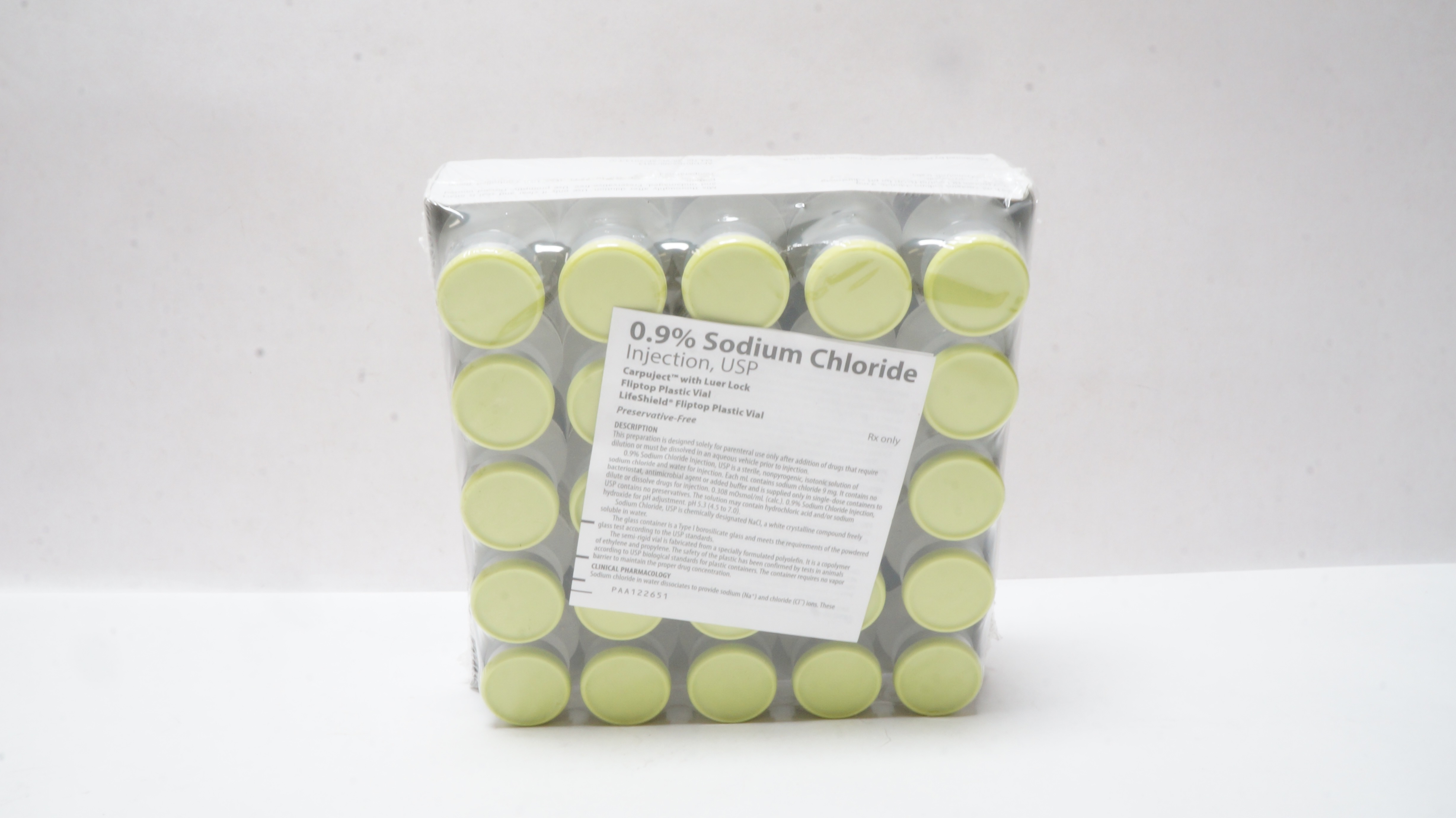 Hospira NDC 0409-4888-10 0.9% Sodium Chloride Injection,USP 10ml  - Pack of 25