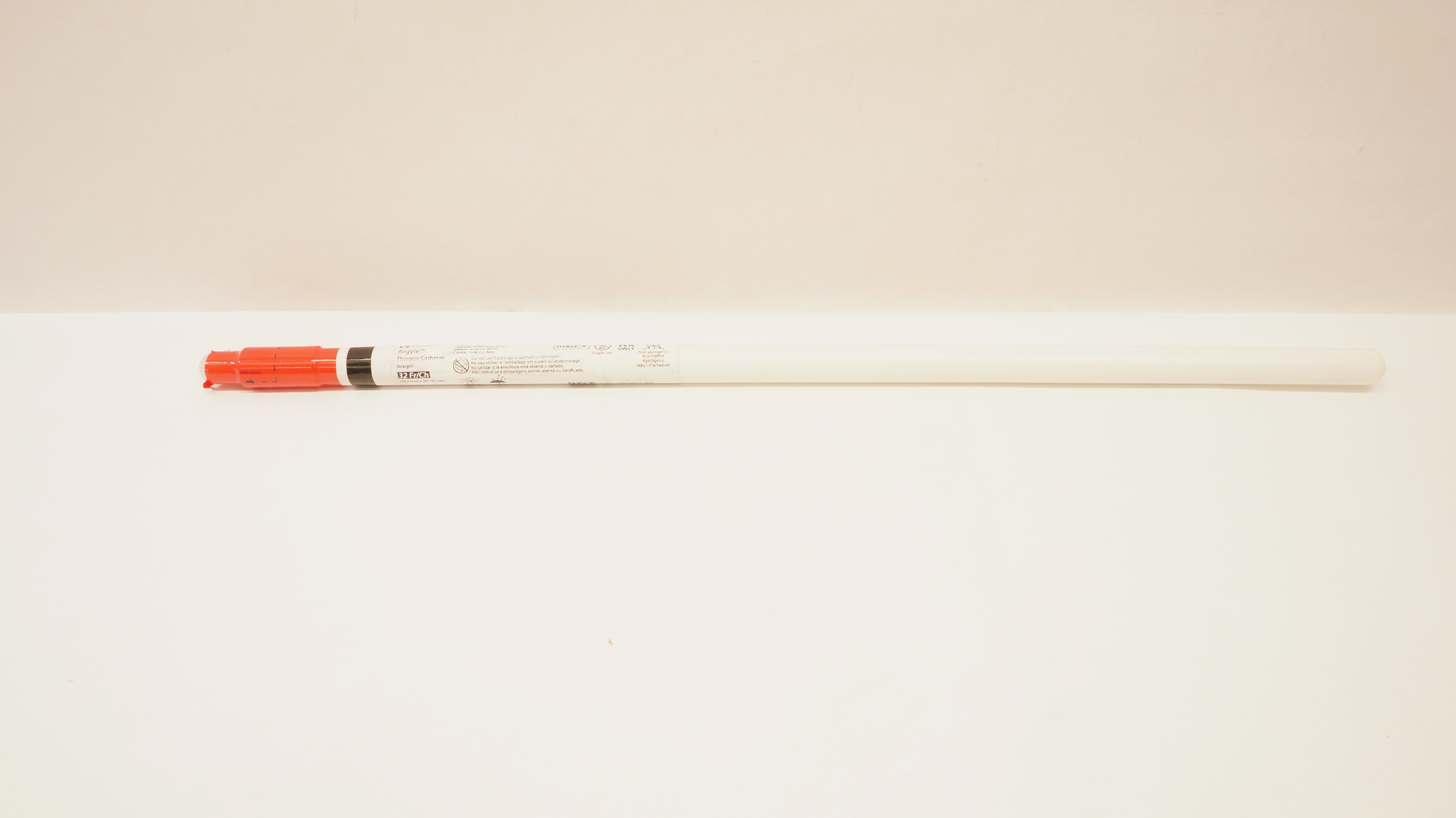 Covidien 8888570556 Argyle Thoracic Cath. Straight 32Fr x 20inch