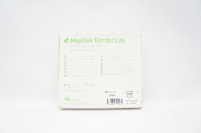 Molnlycke 281300 Mepilex 4x4in Border Life Safetac Foam Dressing ~ Box of 5 (x)