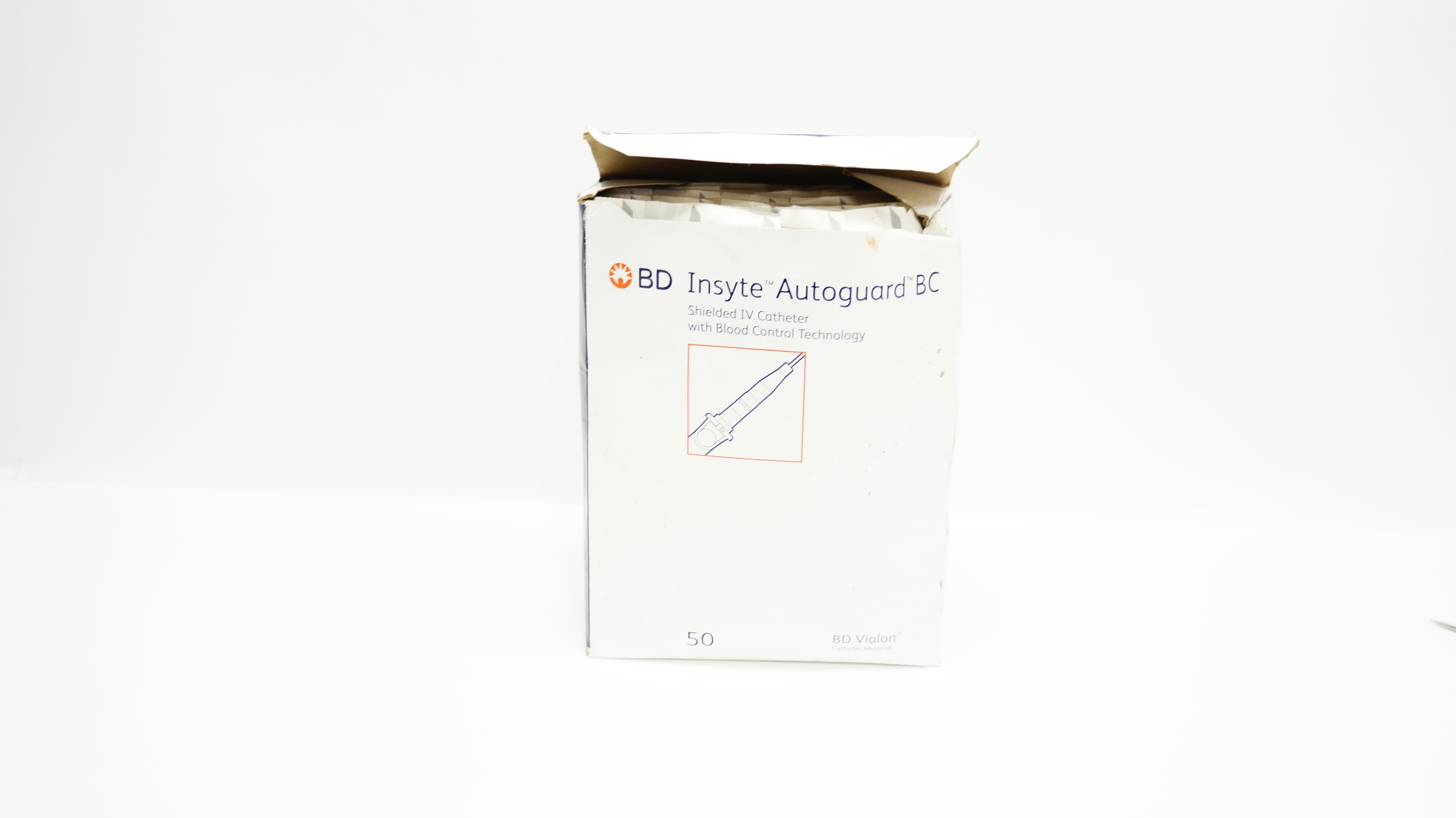 BD 382554 Insyte Autoguard BC Shielded IV Cath. 16GA x 1.16 inch - Box of 50