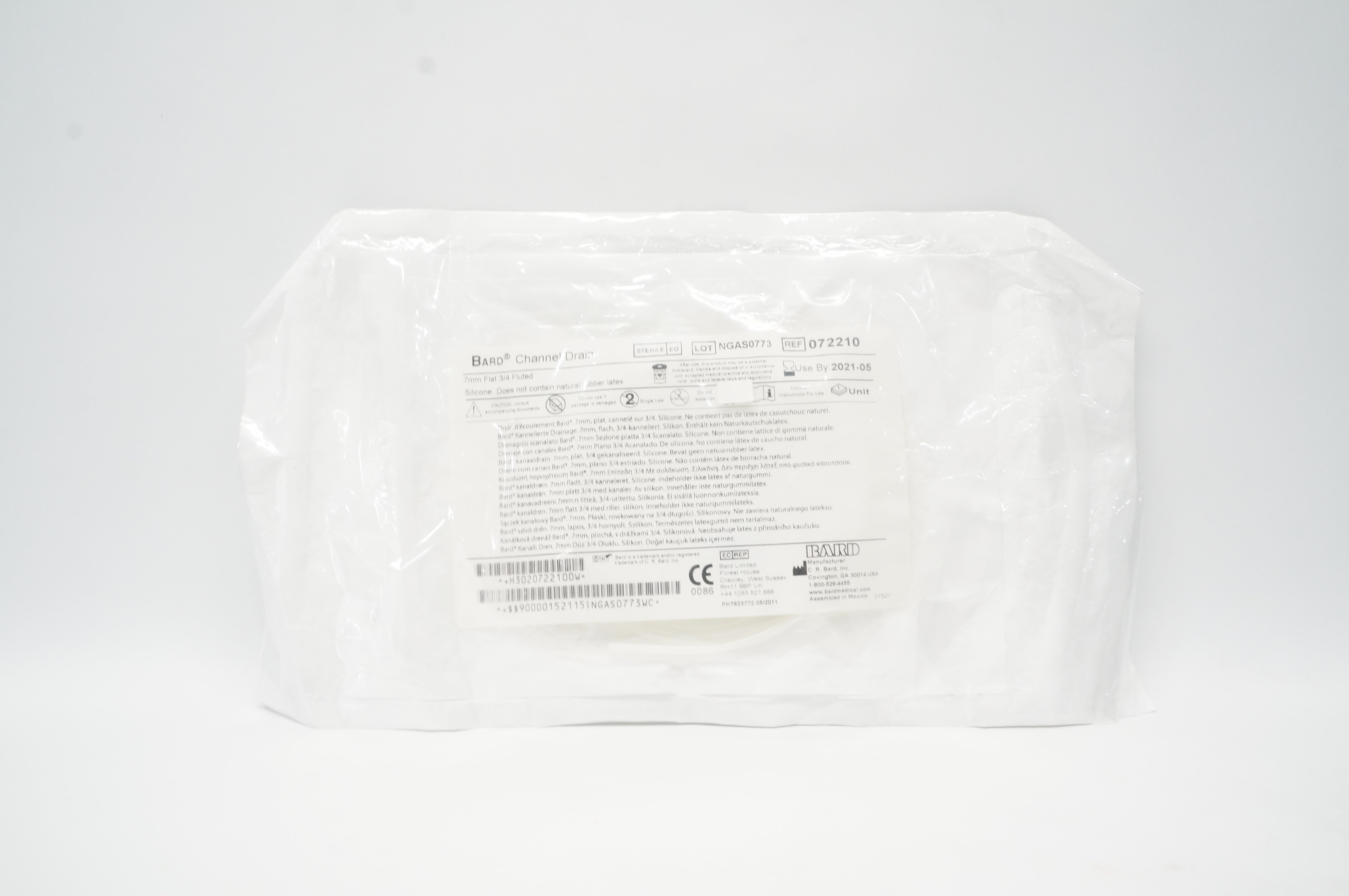 Bard 072210 Channel Drain 7mm Flat 3/4 Fluted