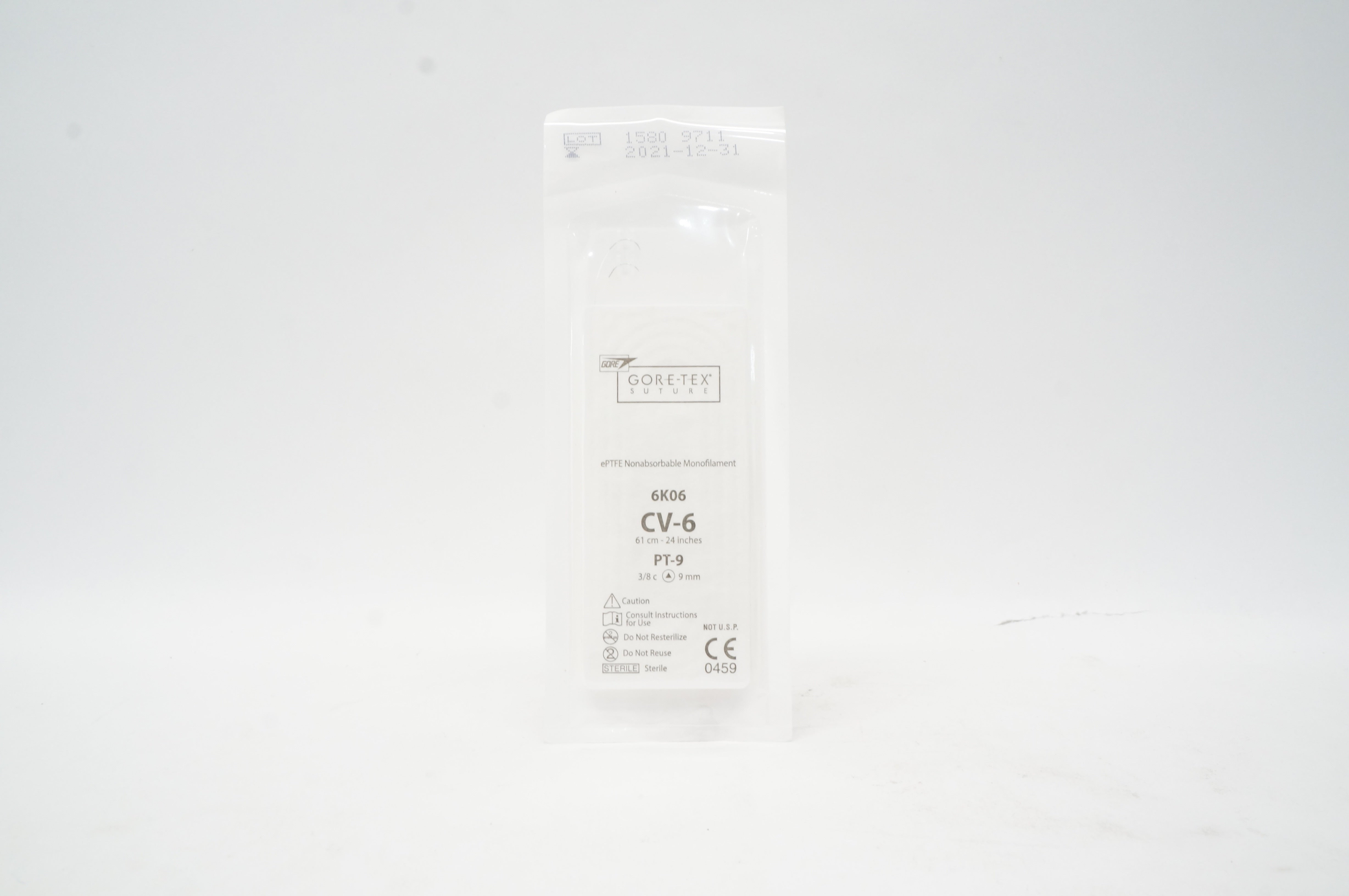 Gore 6K06 CV-6 ePTFE Nonabsorbable Monofilament Stre  PT-9 3/8c 9mm 24inch (x)