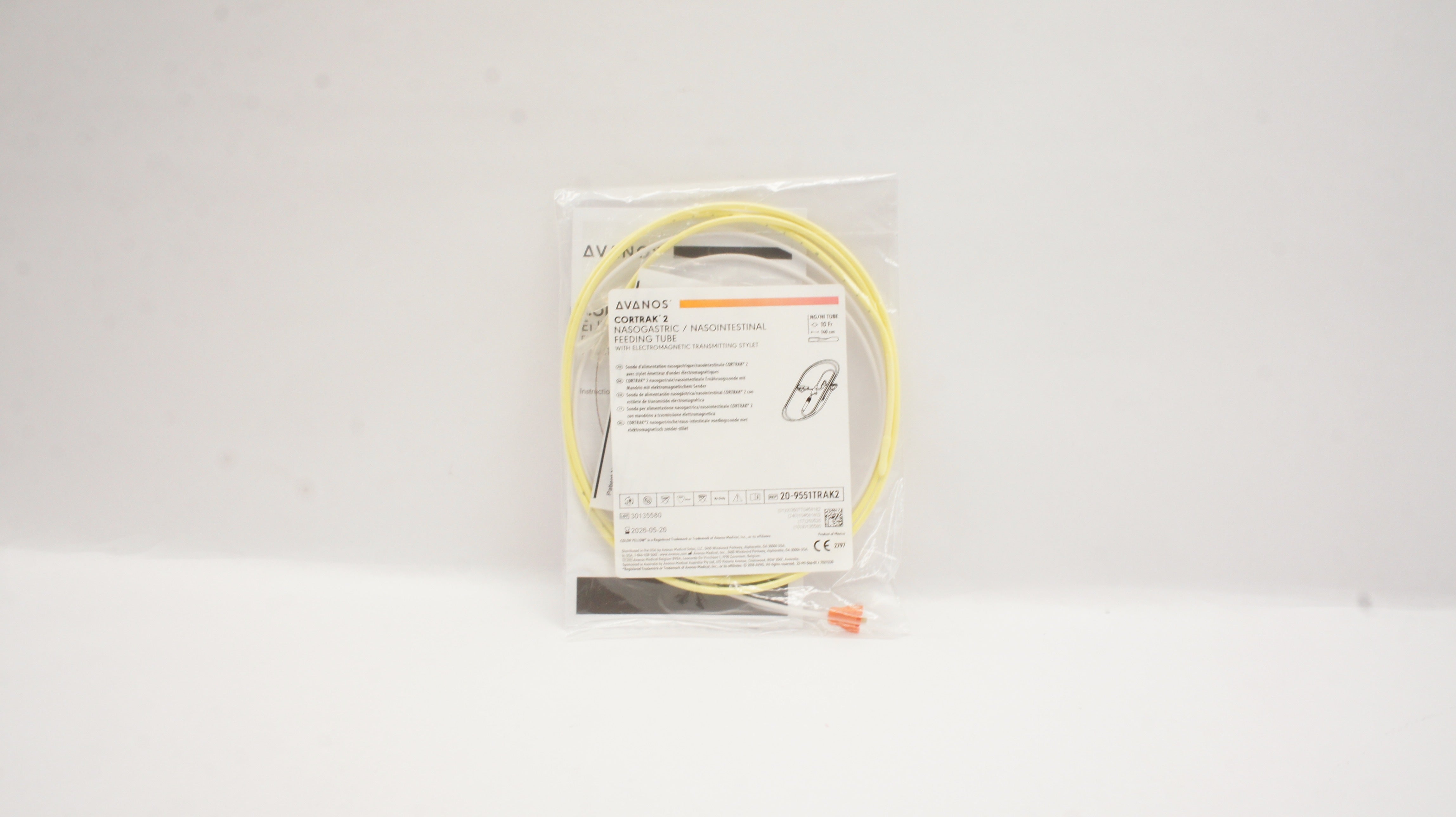 Avanos 20-9551TRAK2 2 Nasogastric Feeding Tube 10 Fr x 140cm