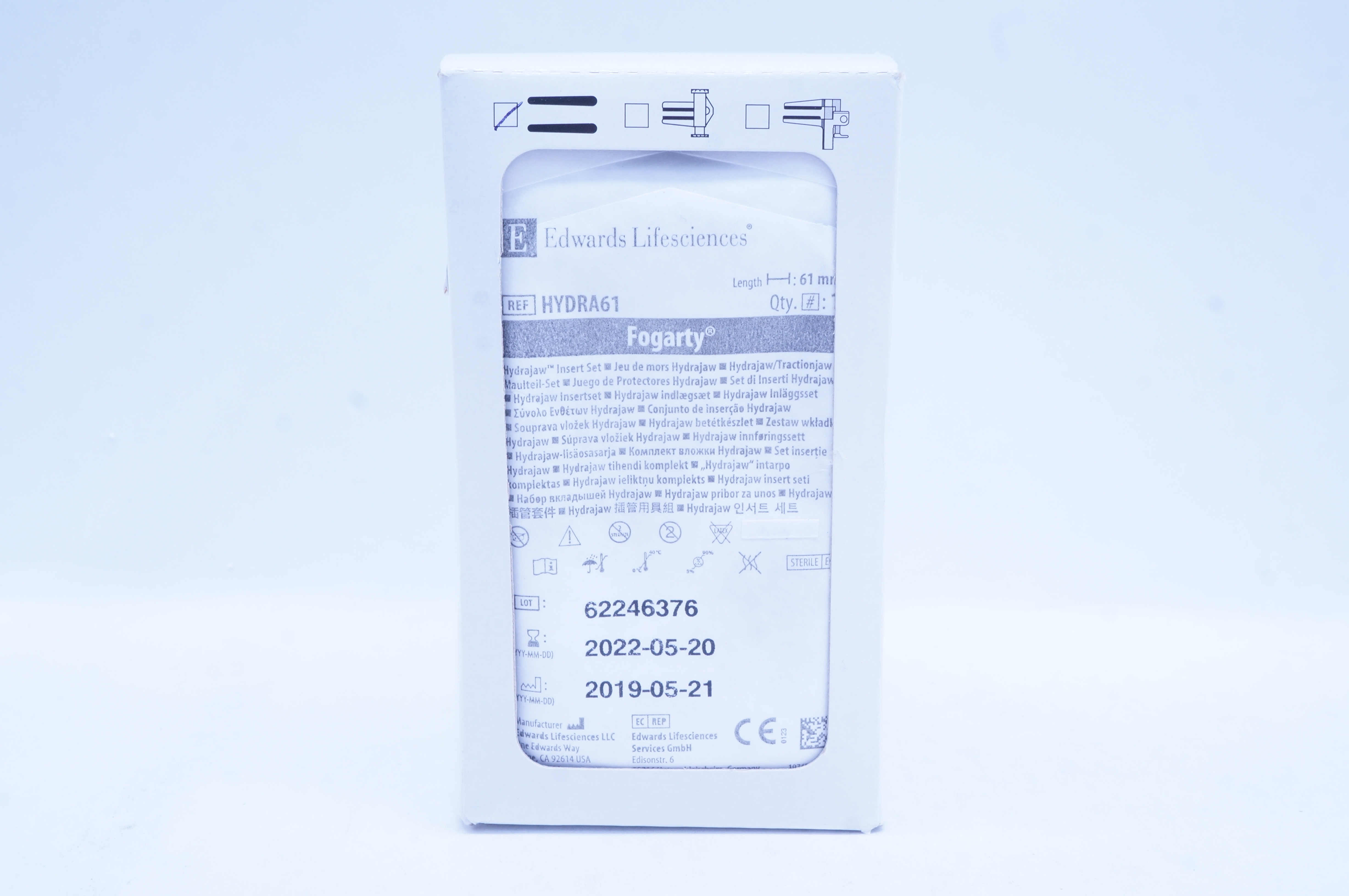 Edwards Lifesciences HYDRA61 Fogarty Hydrajaw Insert Set 61mm