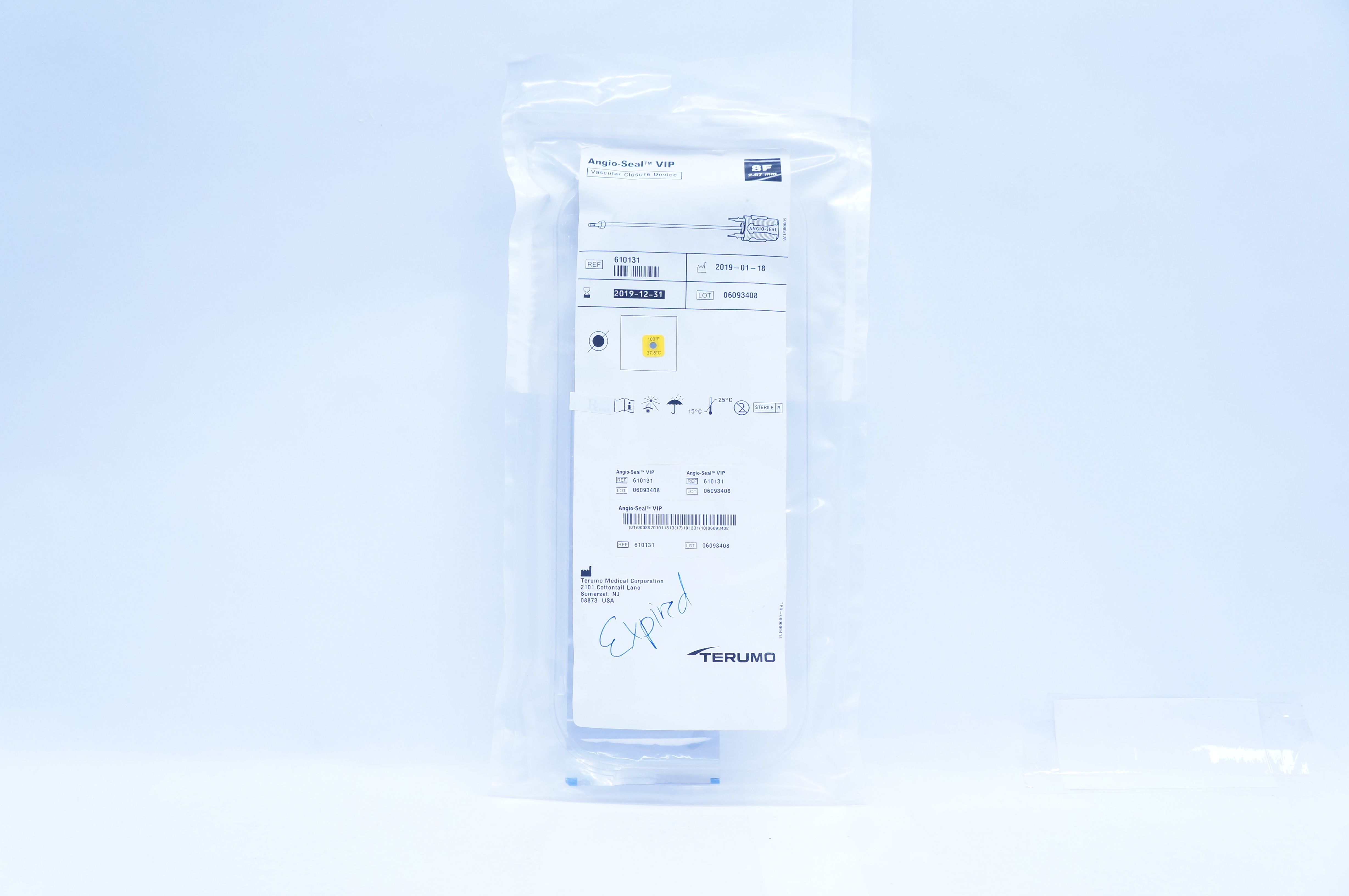 Terumo 610131 Angio-Seal VIP Vascular Closure Device 8F (x)