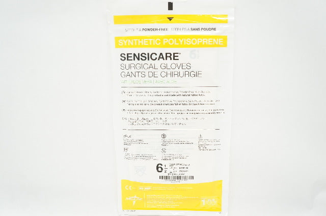 Medline MSG1065 Sensicare Synthetic Polyisoprene Surgical Gloves Size 6-1/2 (x)