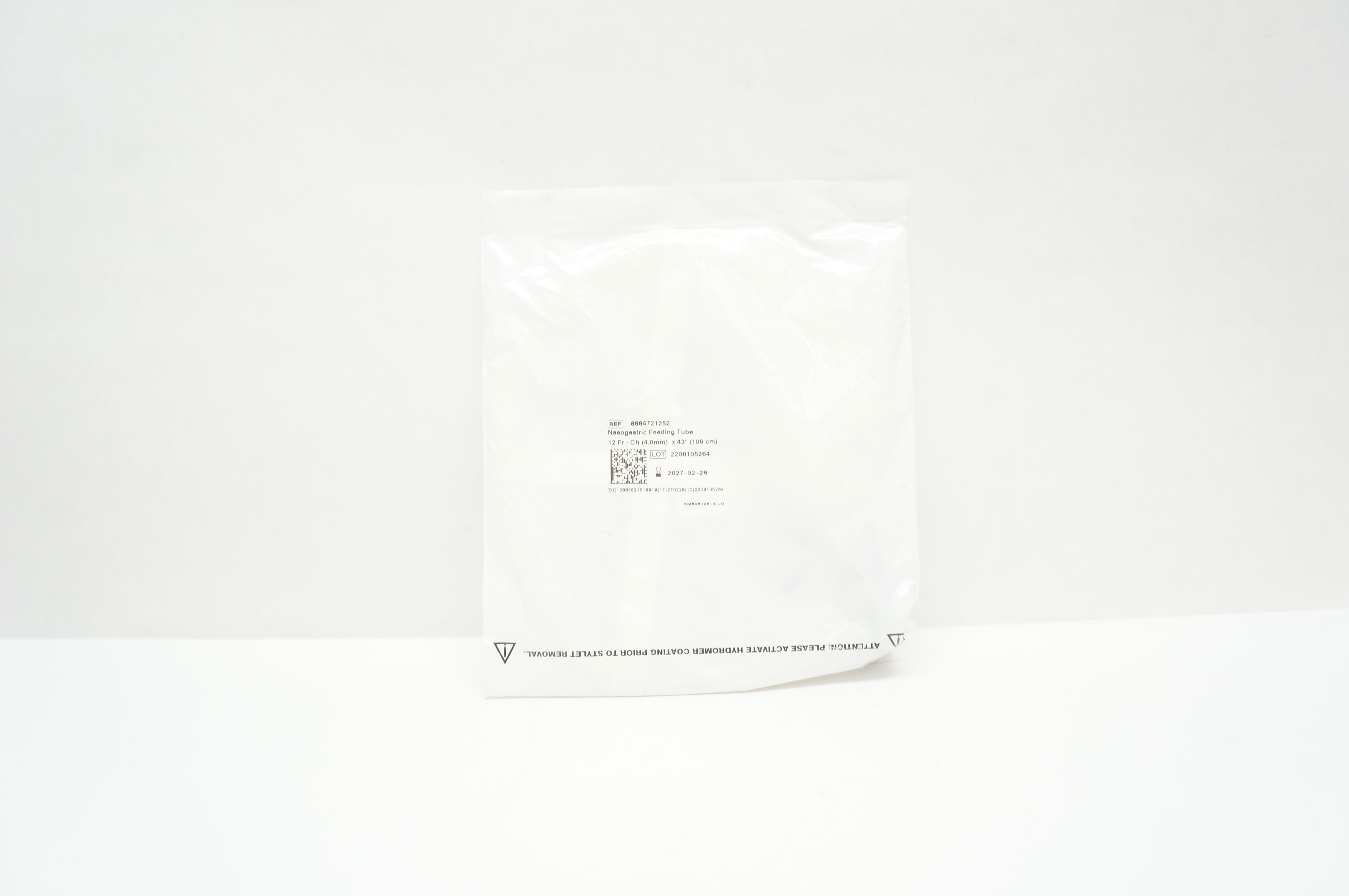 Covidien 8884721252 Kangaroo Nasogastric Feeding Tube 12Fr/Ch x 43inch