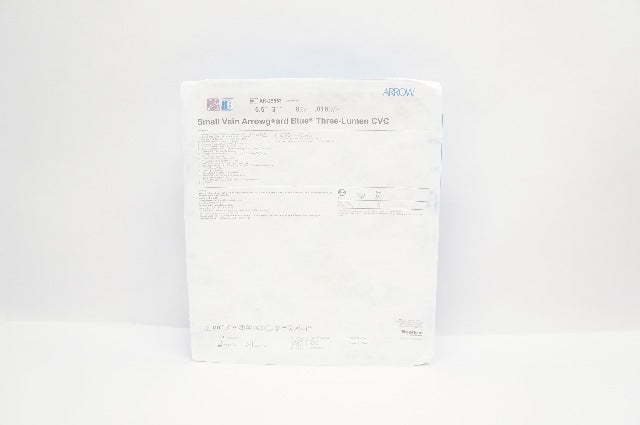 Arrow AK-25553 Pediatric Multi-Lumen CVC Kit W/Blue FlexTip Cath.5.5Fx0.018in