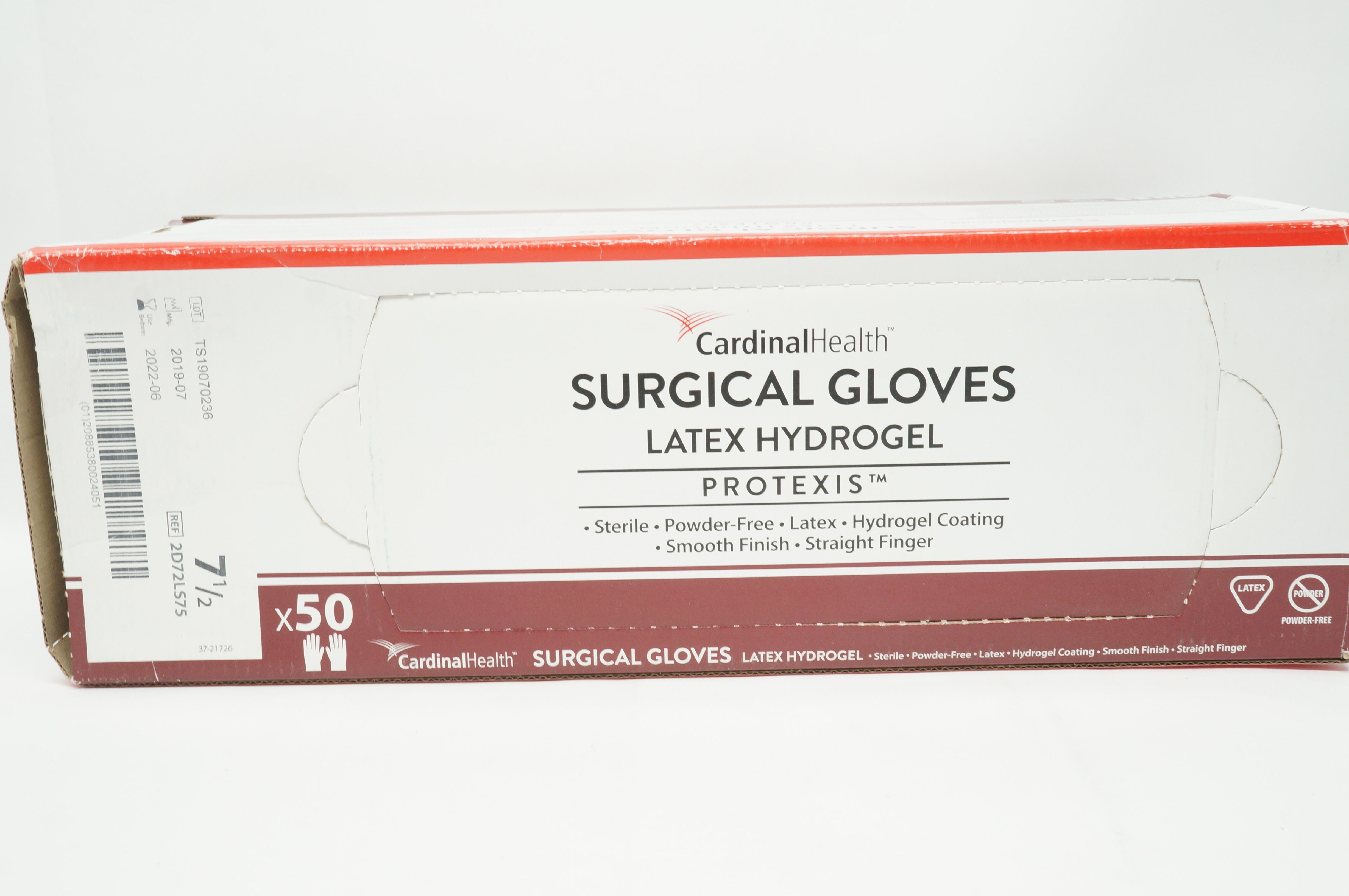 Cardinal Health 2D72LS75 Surgical Gloves 7 1/2 - Box of 50