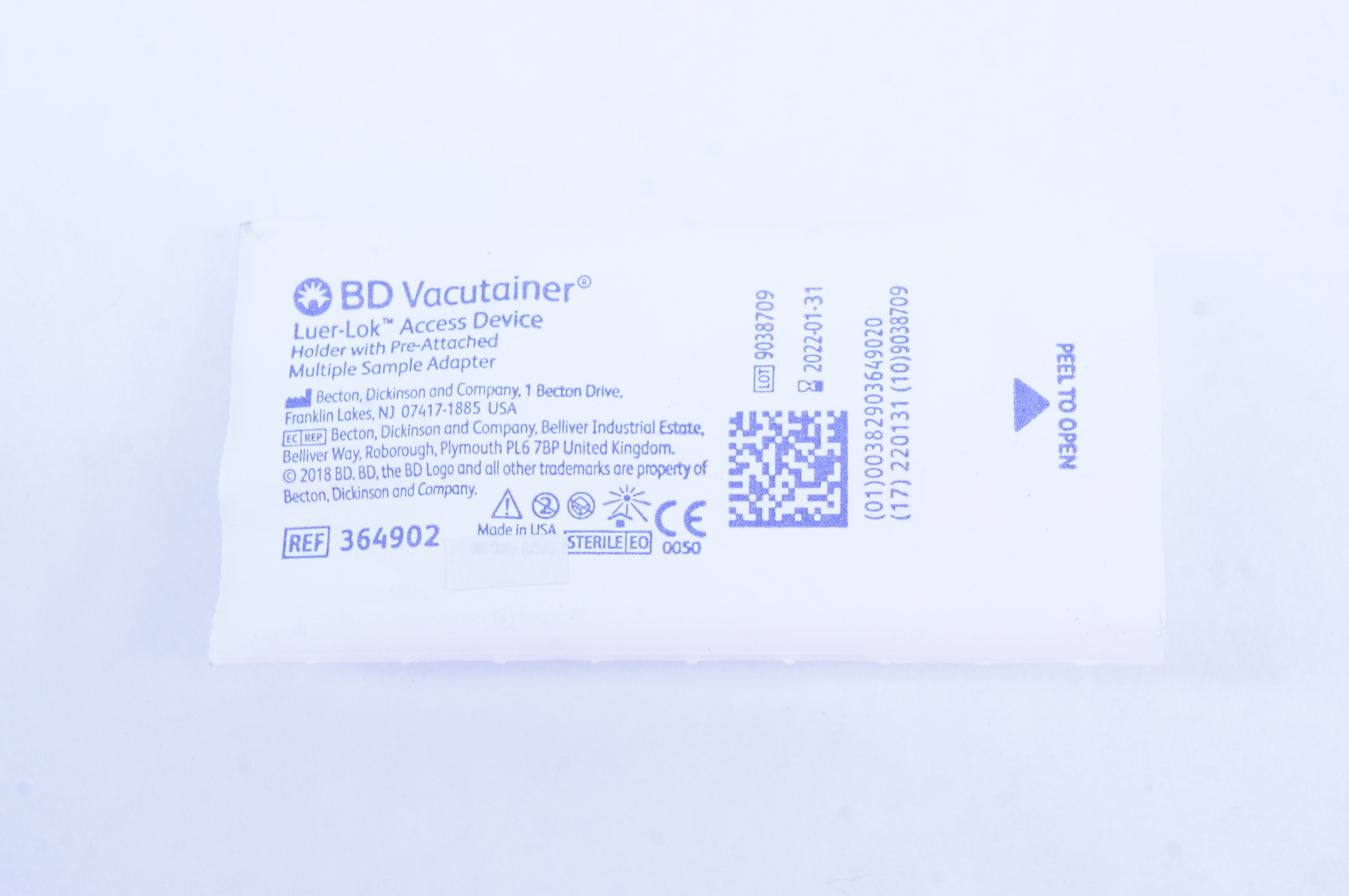BD 364902 Vacutainer Luer-Lok Access Device Holder