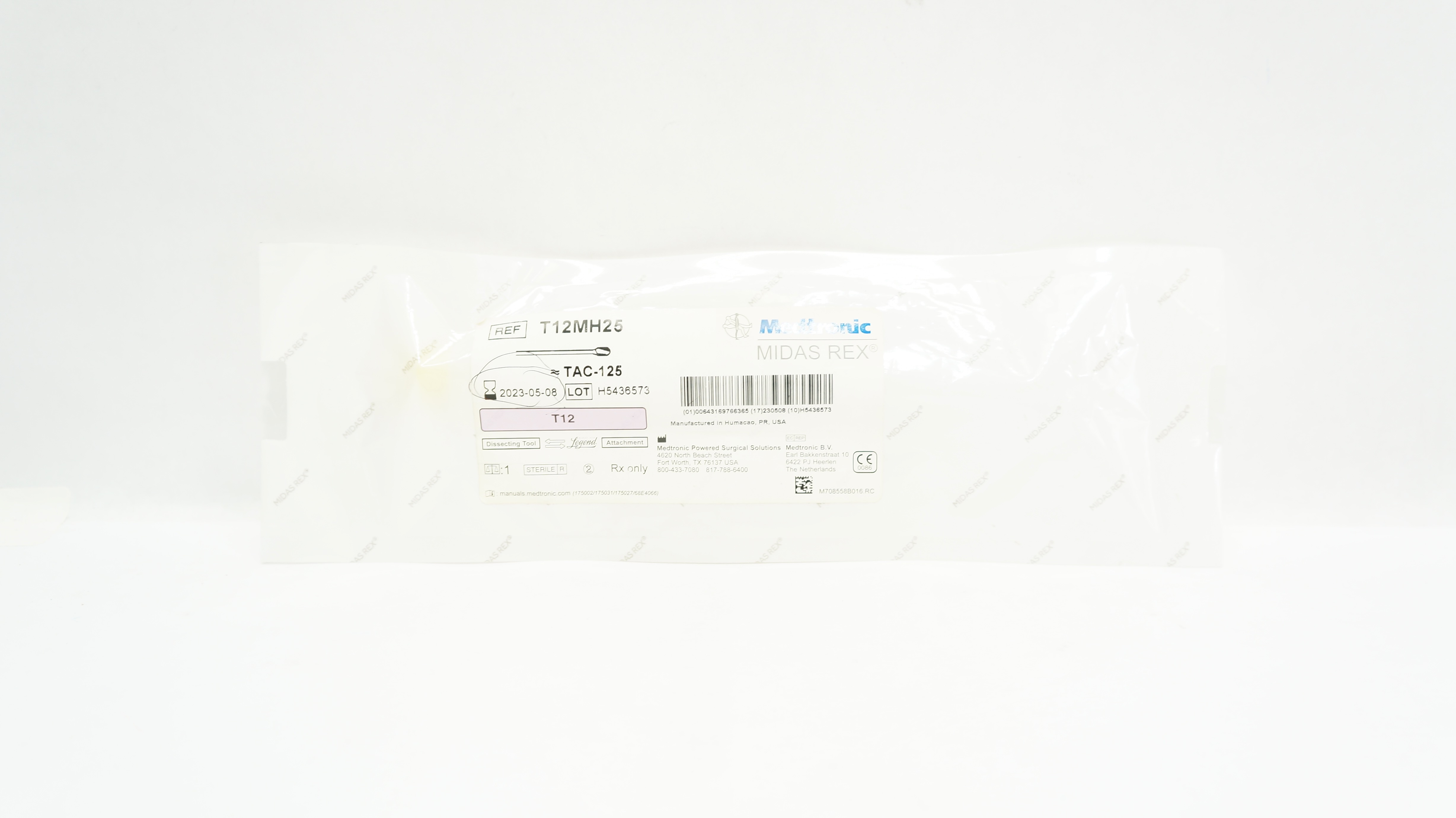 Medtronic T12MH25 MIDAS REX TAC-125 Dissecting Tool T12 (x)