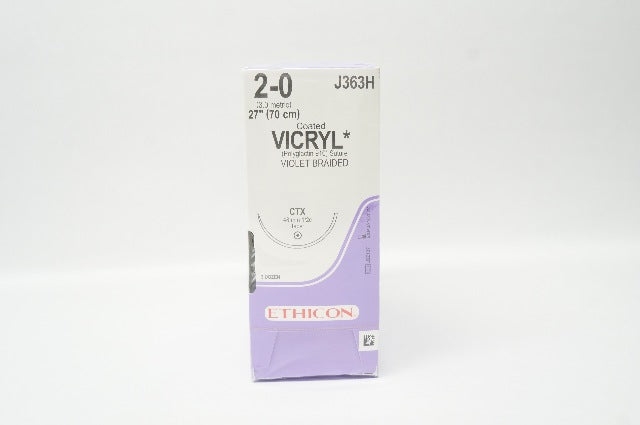 Ethicon J363H VICRYL CTX 48mm 1/2c Taper 27inch - Box of 36 (x)