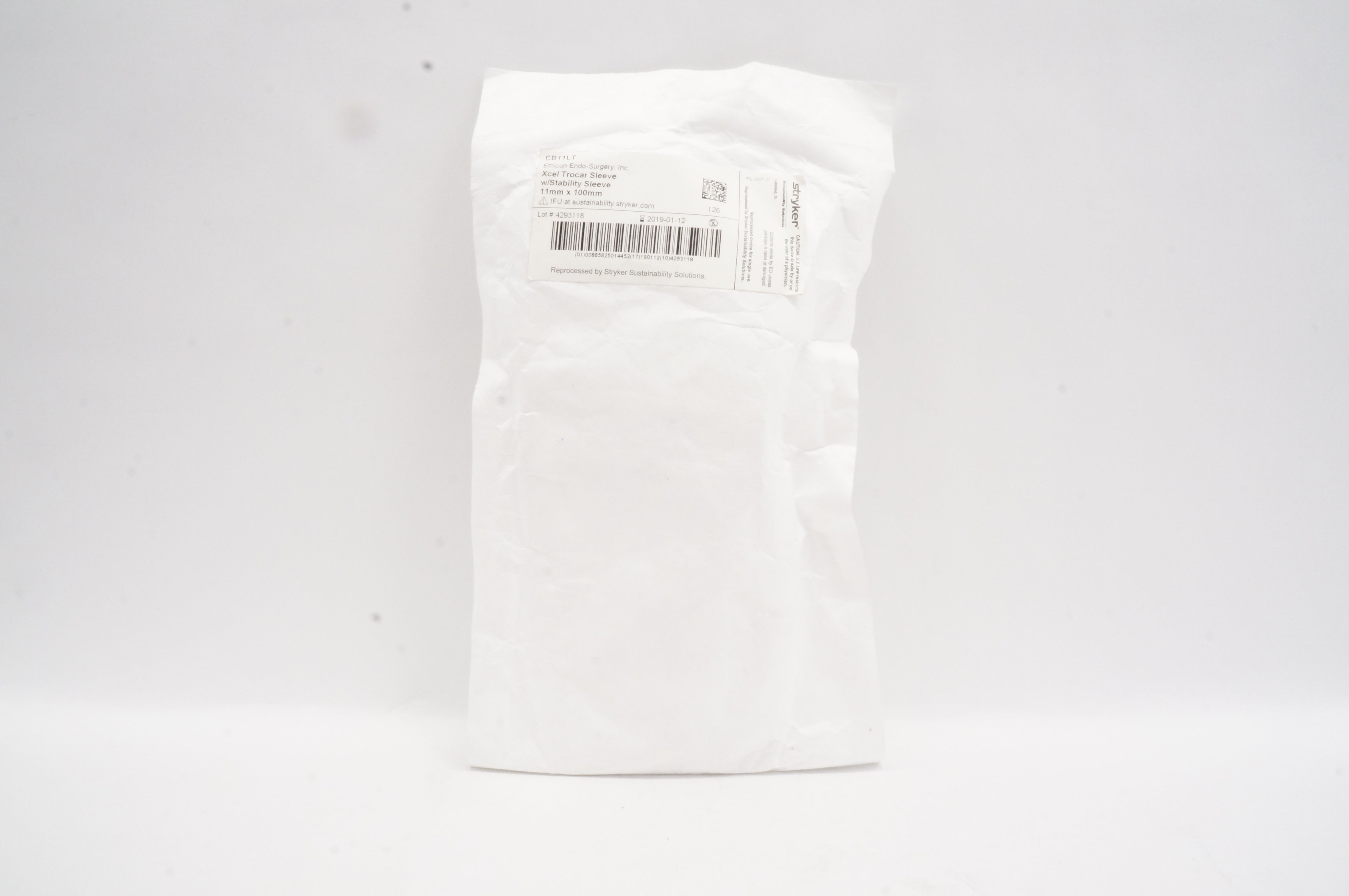 Stryker CB11LT Ethicon Endo-Surgery Xcel Trocar Sleeve 11mm x 100mm (x)