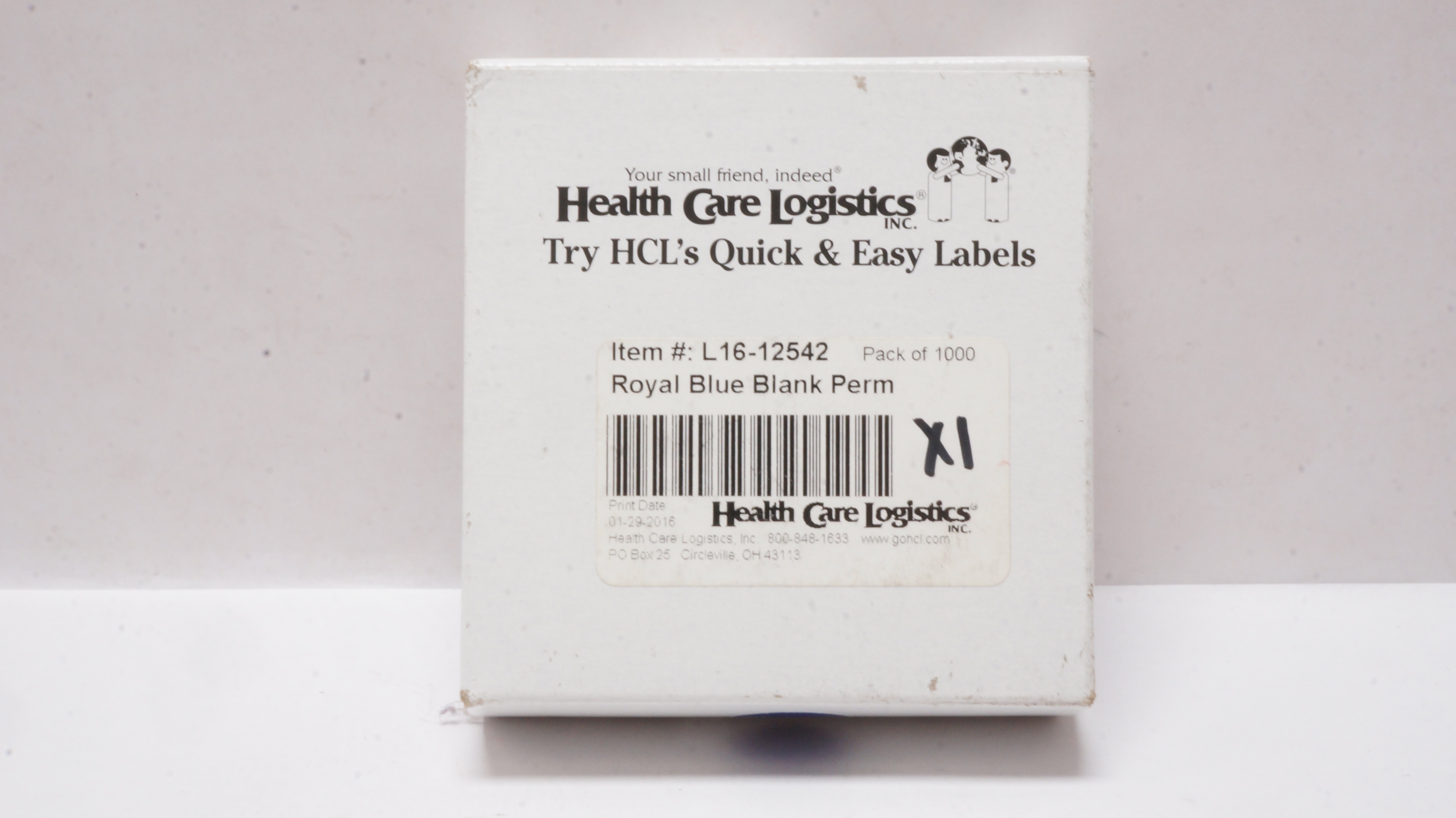 Health Care Logistics Pressure Sensitive Warning Labels - Pack of 1000
