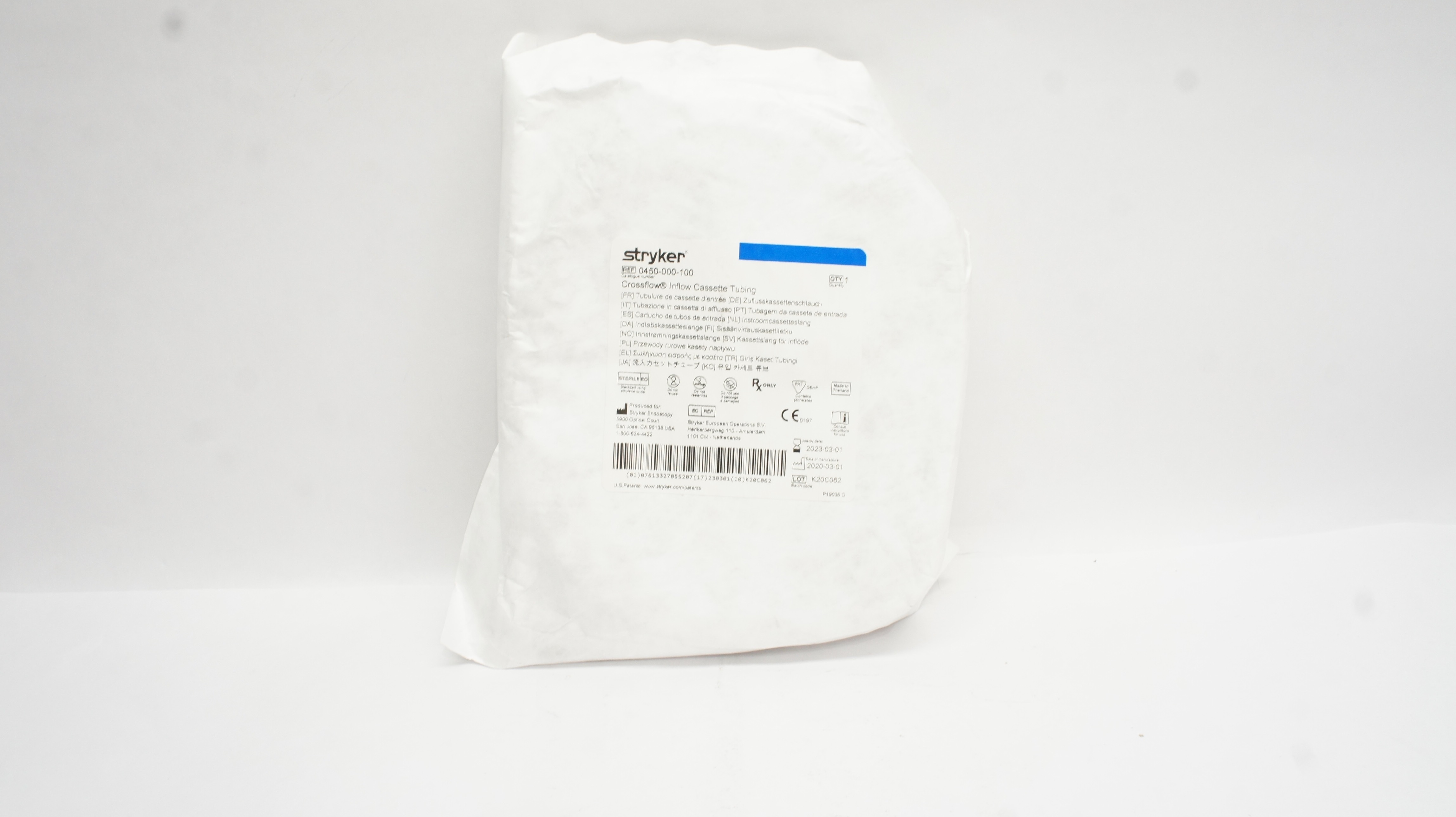 Stryker 0450-000-100 Crossflow Inflow Cassette Tubing (x)