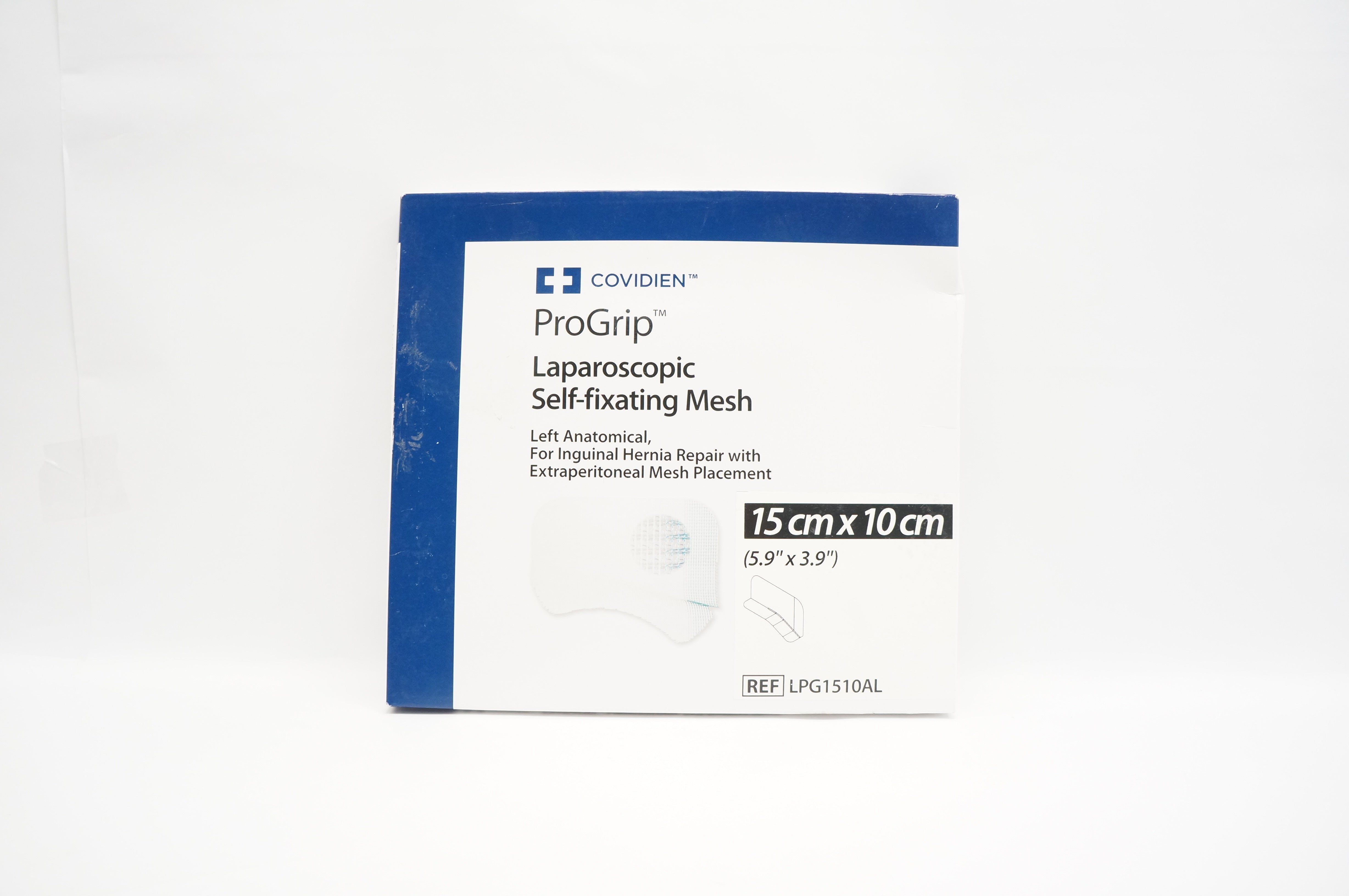 Covidien LPG1510AL Laparoscopic Self-fixating Mesh Left 5.9inch x 3.9inch