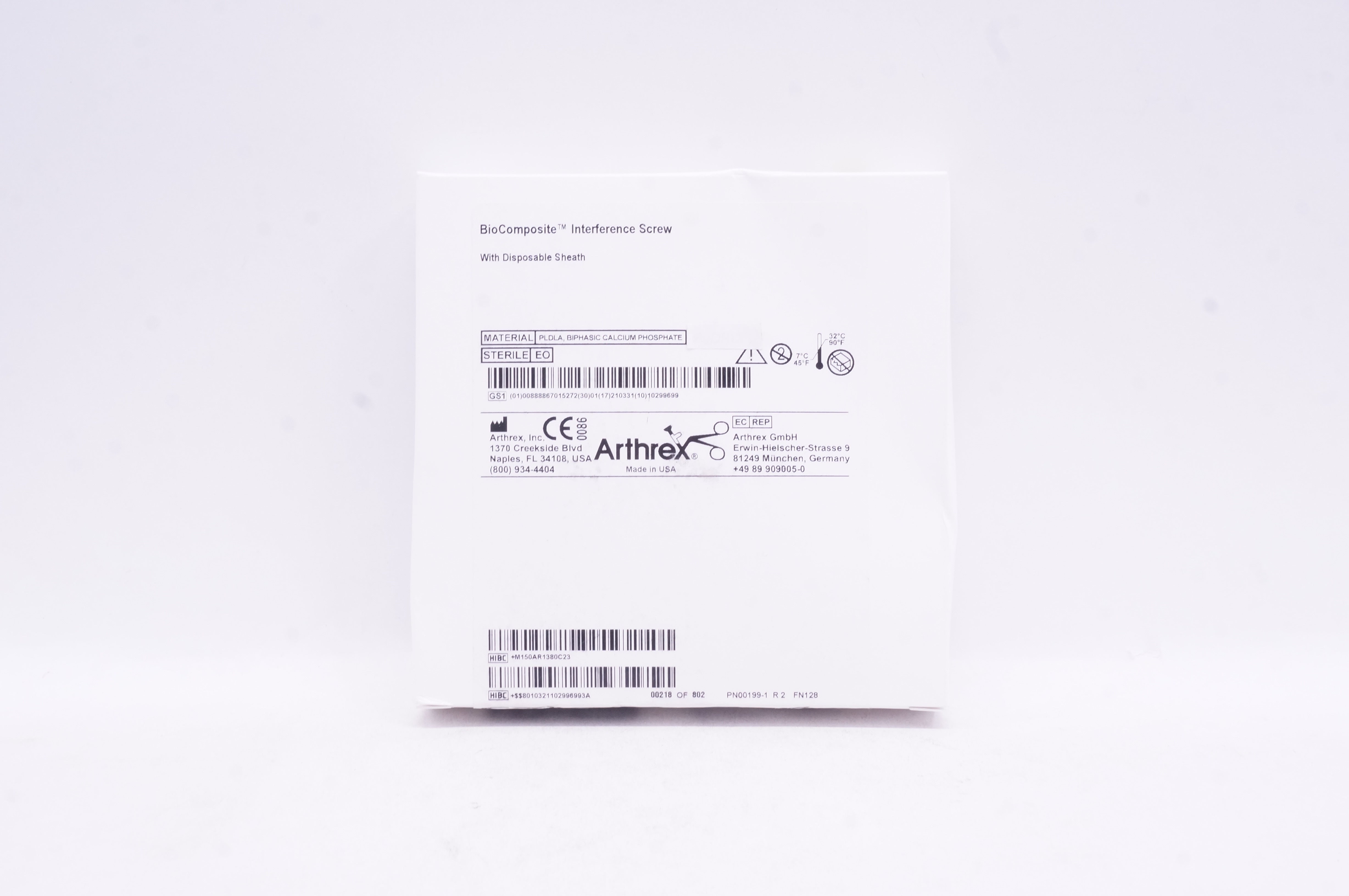 Arthrex AR-1380C BioComposite Interference Screw 8 x 23mm (x)