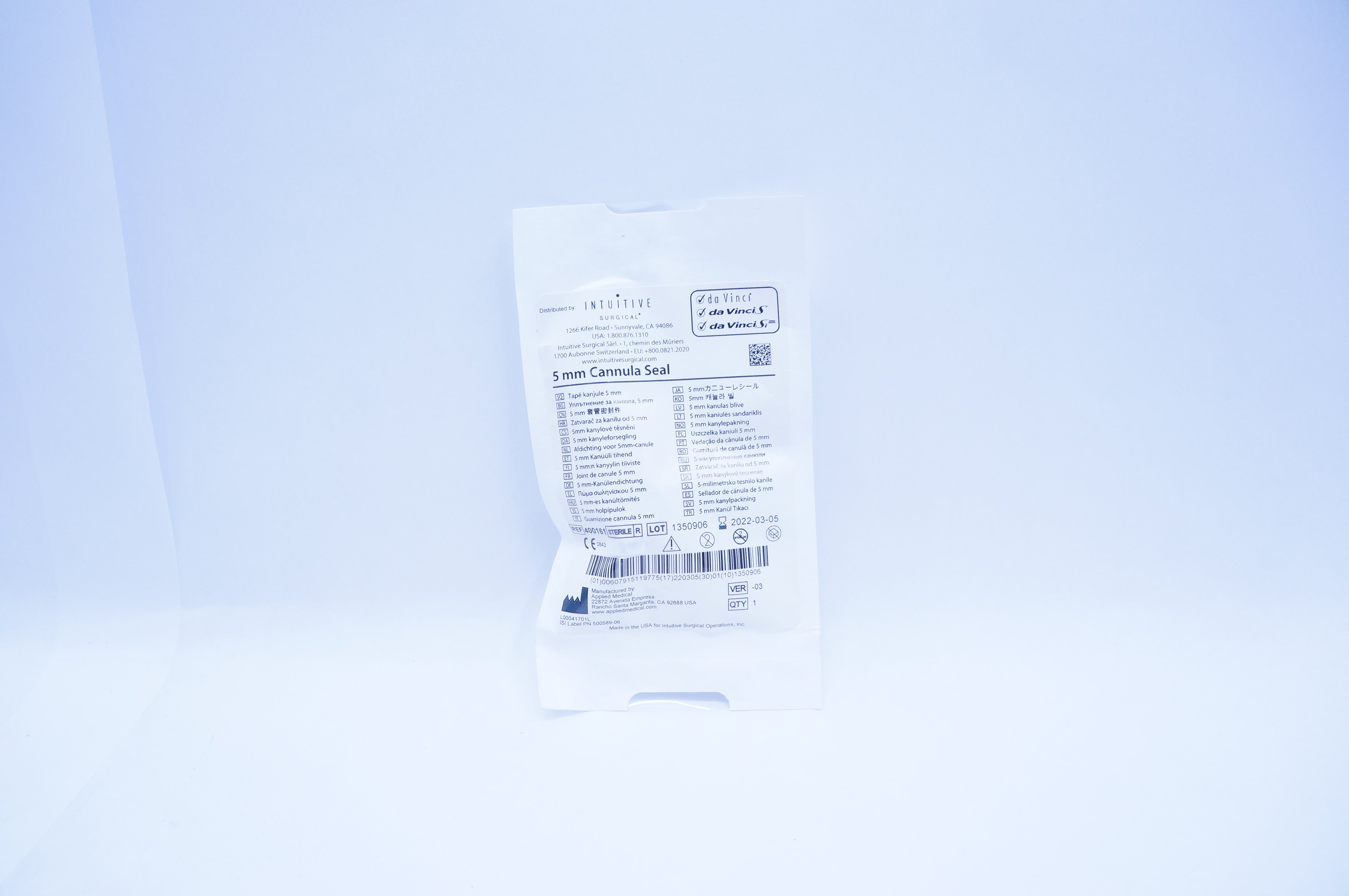 Applied Medical 400161 Intuitive Cannula Seal 5mm