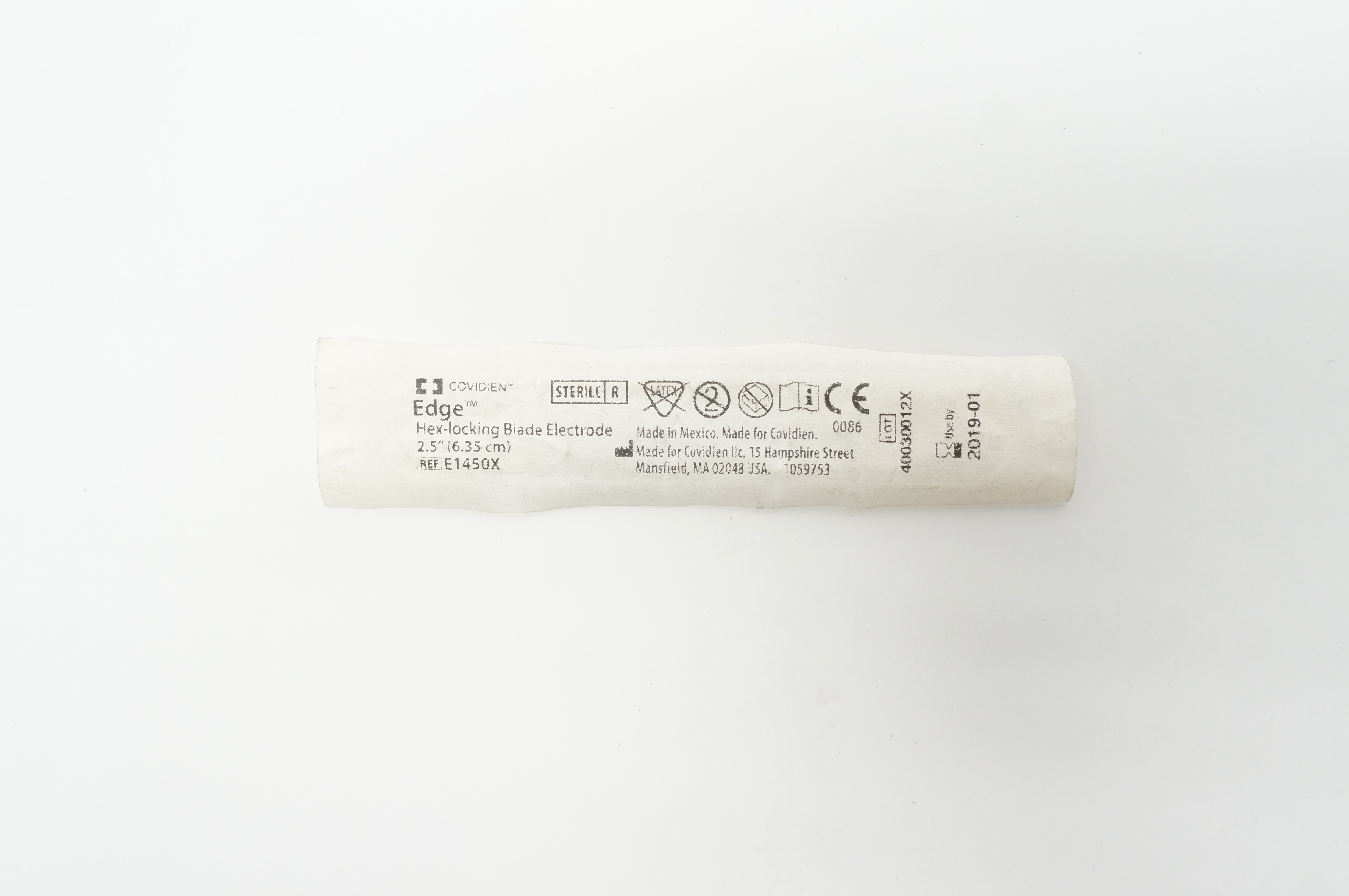 Covidien E1450X Edge Hex-locking Blade Electrode 2.5 inch (x)