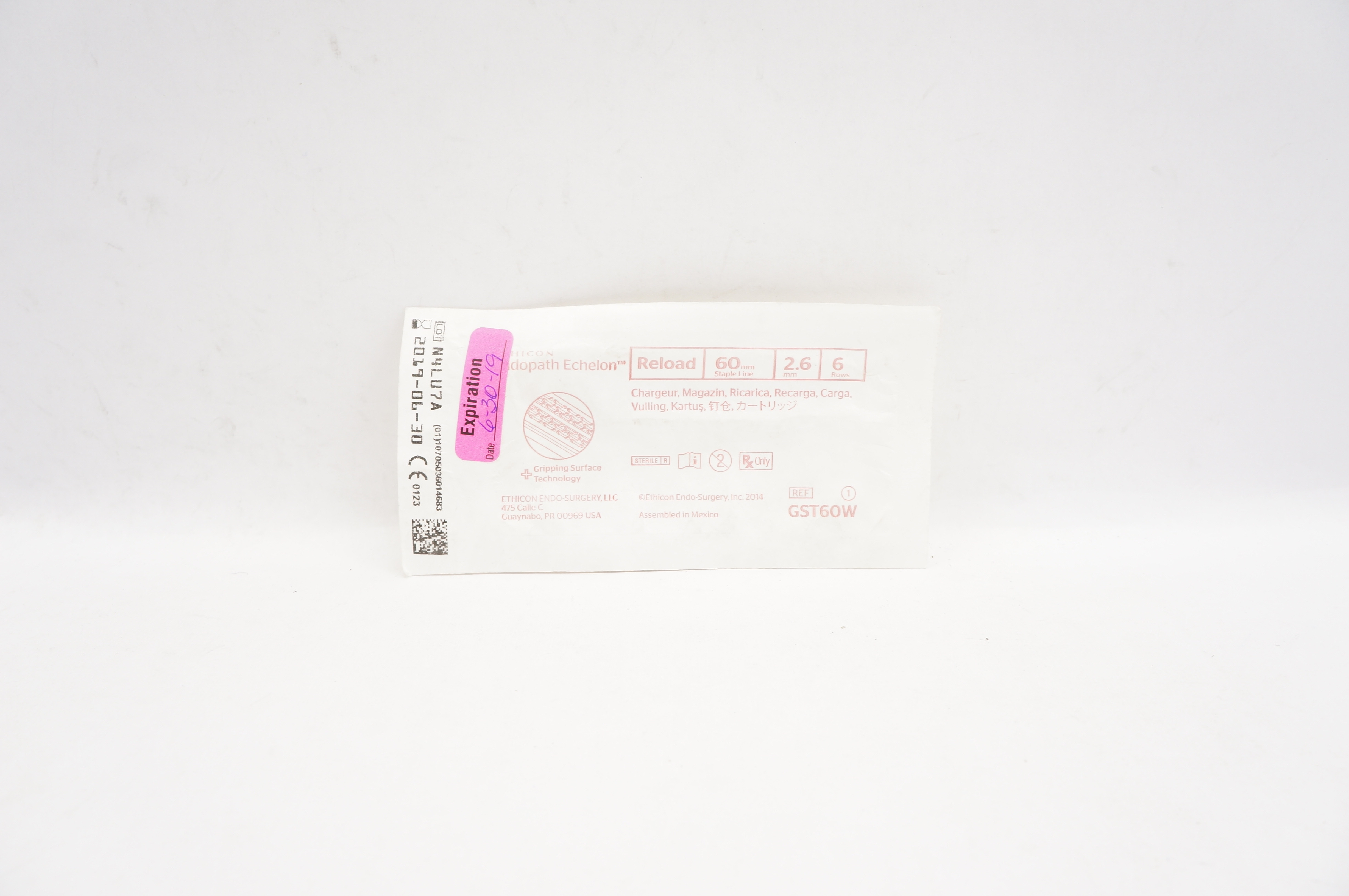 Ethicon GST60W Endopath Echelon, Reload 60 mm x 2.6 mm, 6 Rows (x)