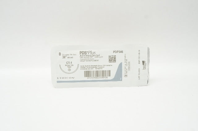 Ethicon PDP346 0 PDS Plus VIOLET MONOFILAMENT CT-1 36mm 1/2c Taper, 36inch (x)