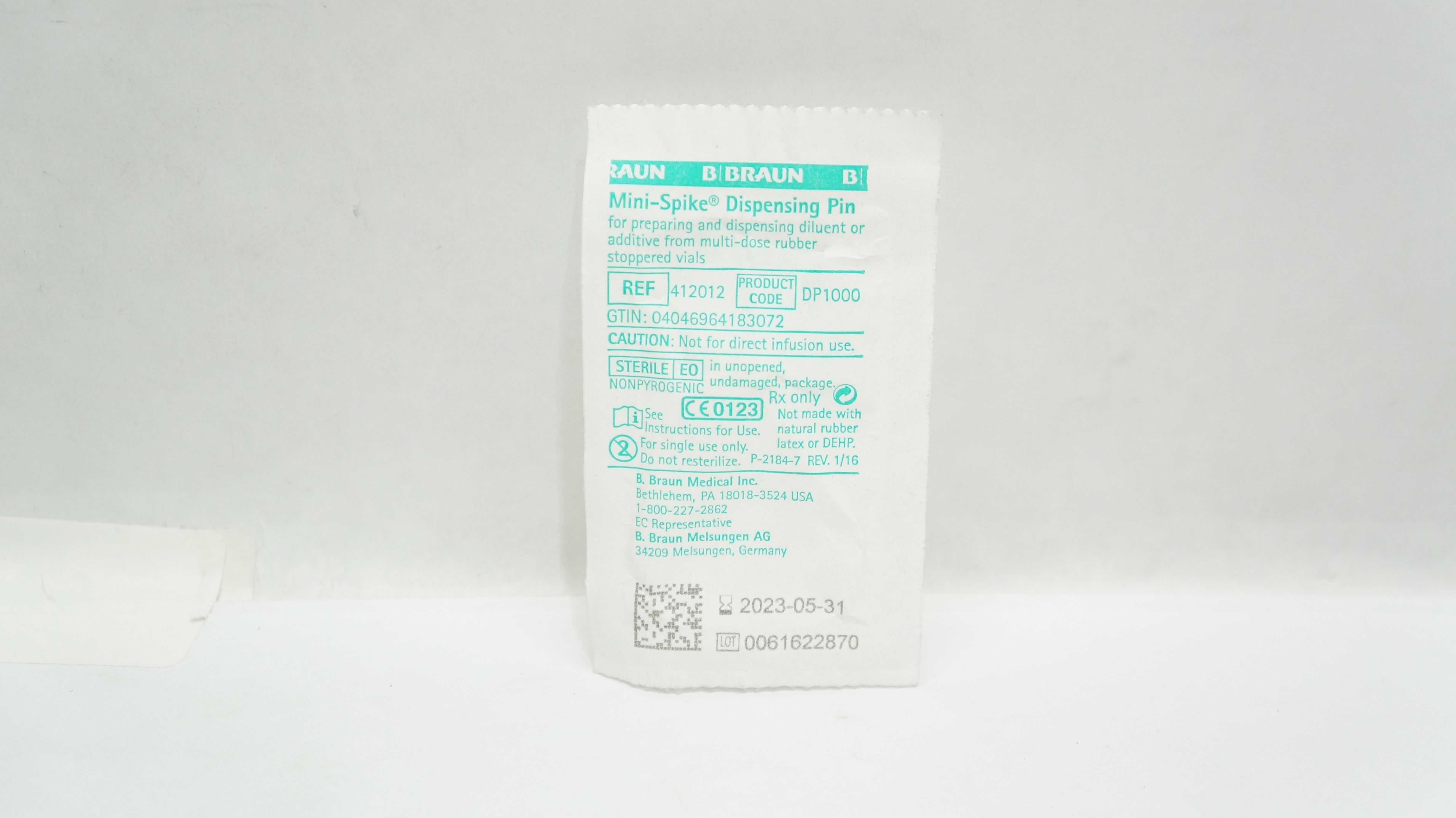 B.Braun 412012 Mini-Spike Dispensing Pin (x)