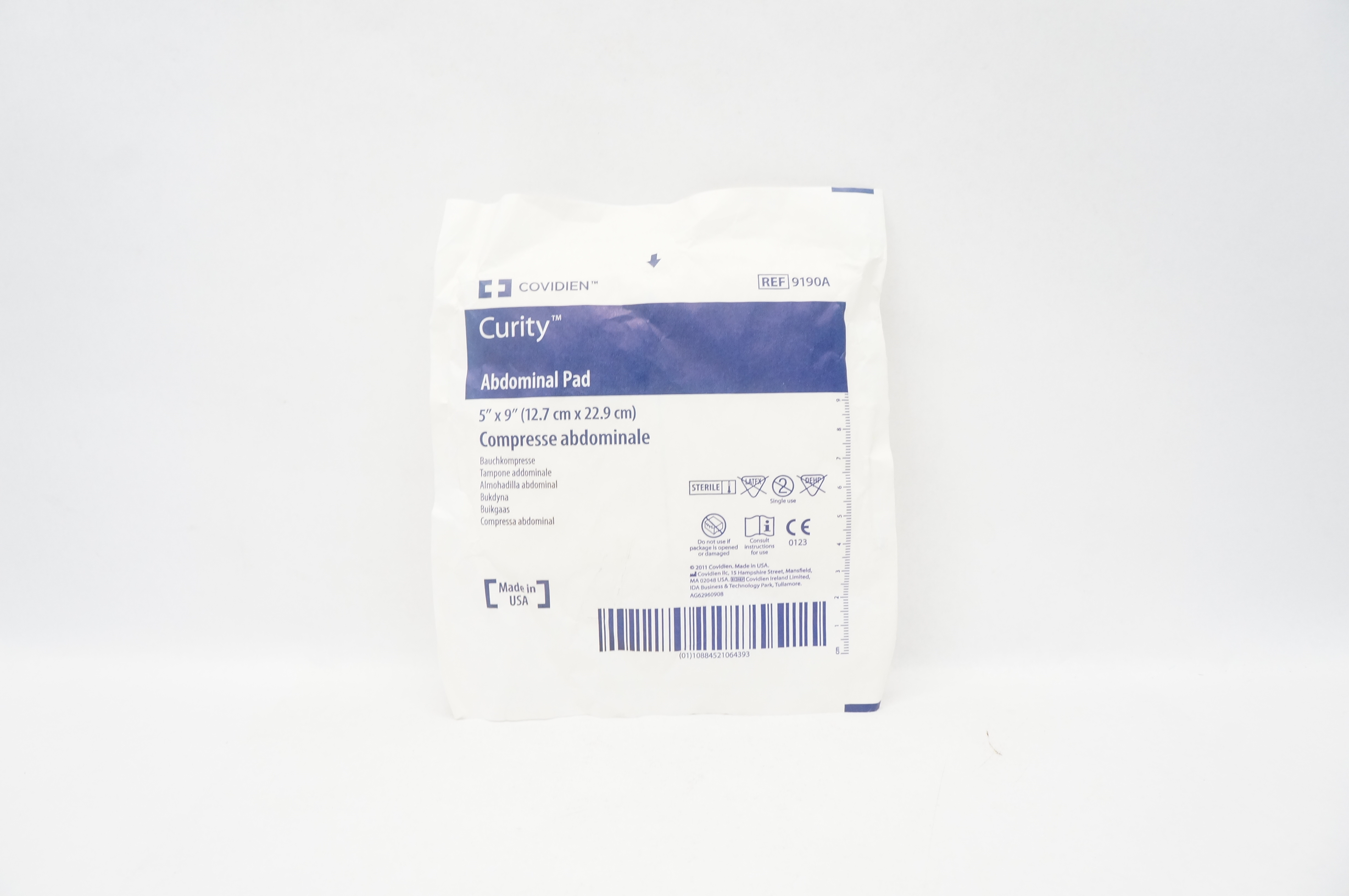 Covidien 9190A Curity Abdominal Pad 5inch x 9inch
