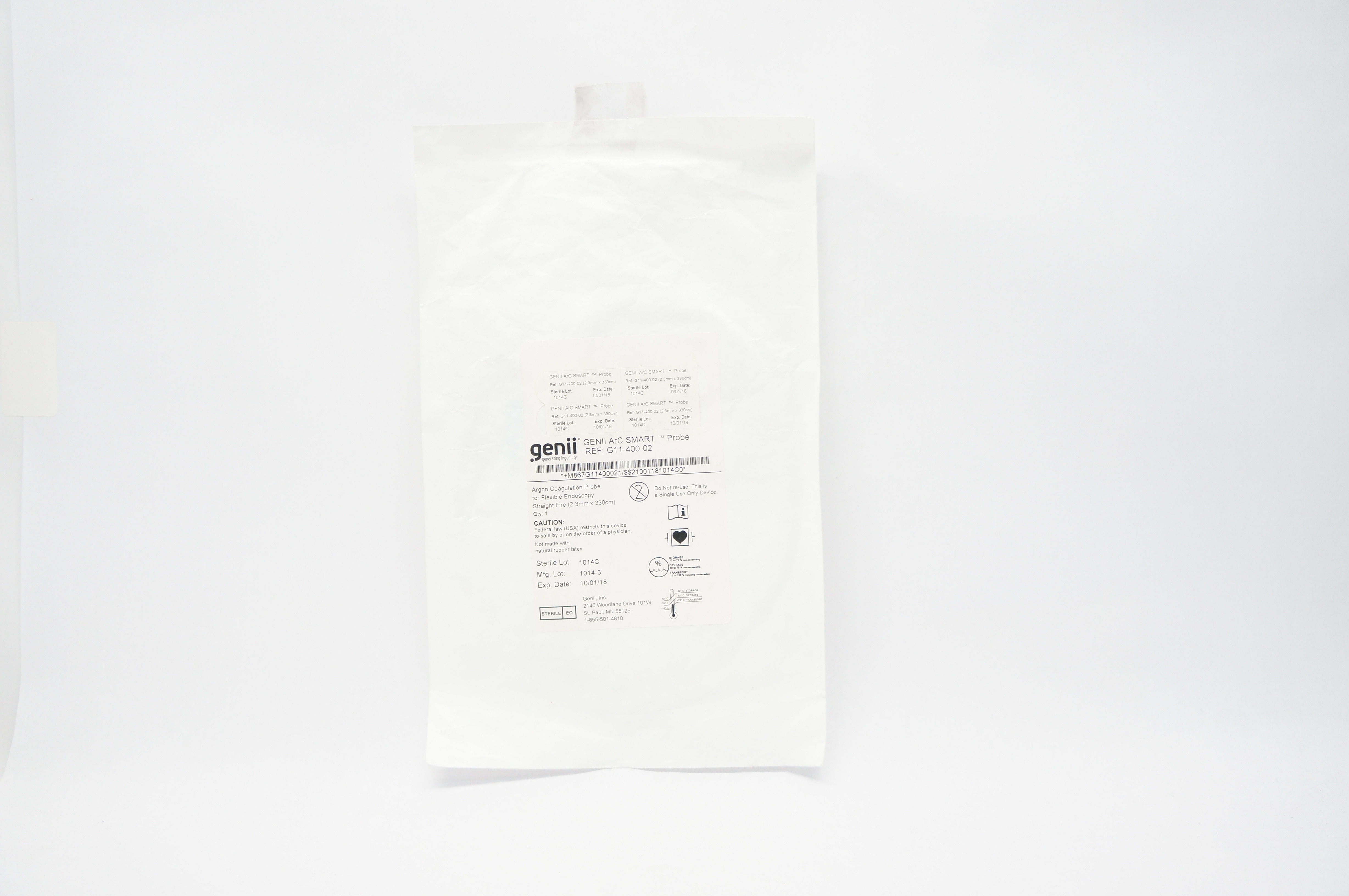 Genii G11-400-02 ArC Smart Argon Coagulation Probe 2.3mm x 330cm (x)