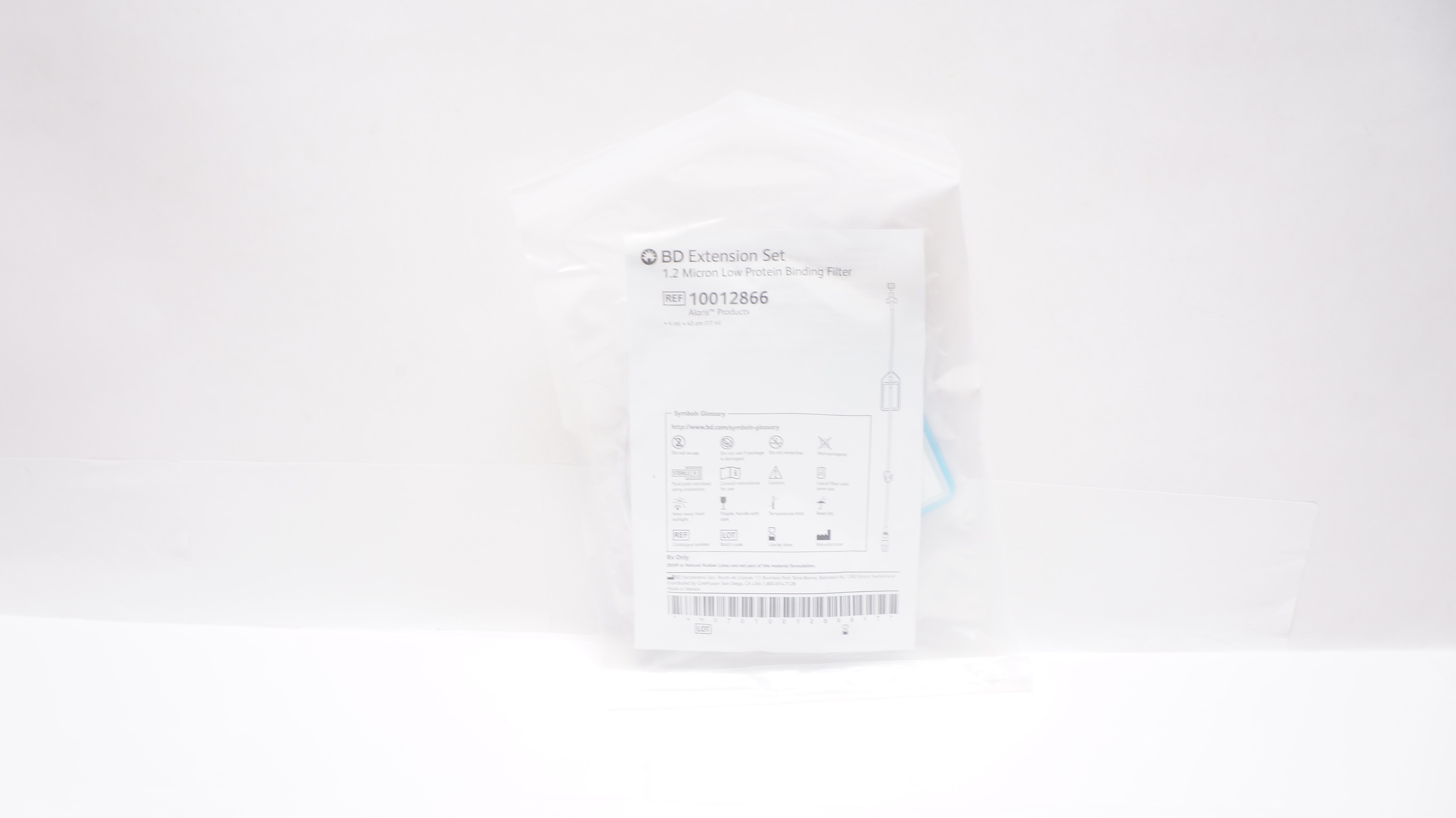 BD 10012866 Extension Set 1.2 Micron Low Protein Binding Filter 4ml x 17inch