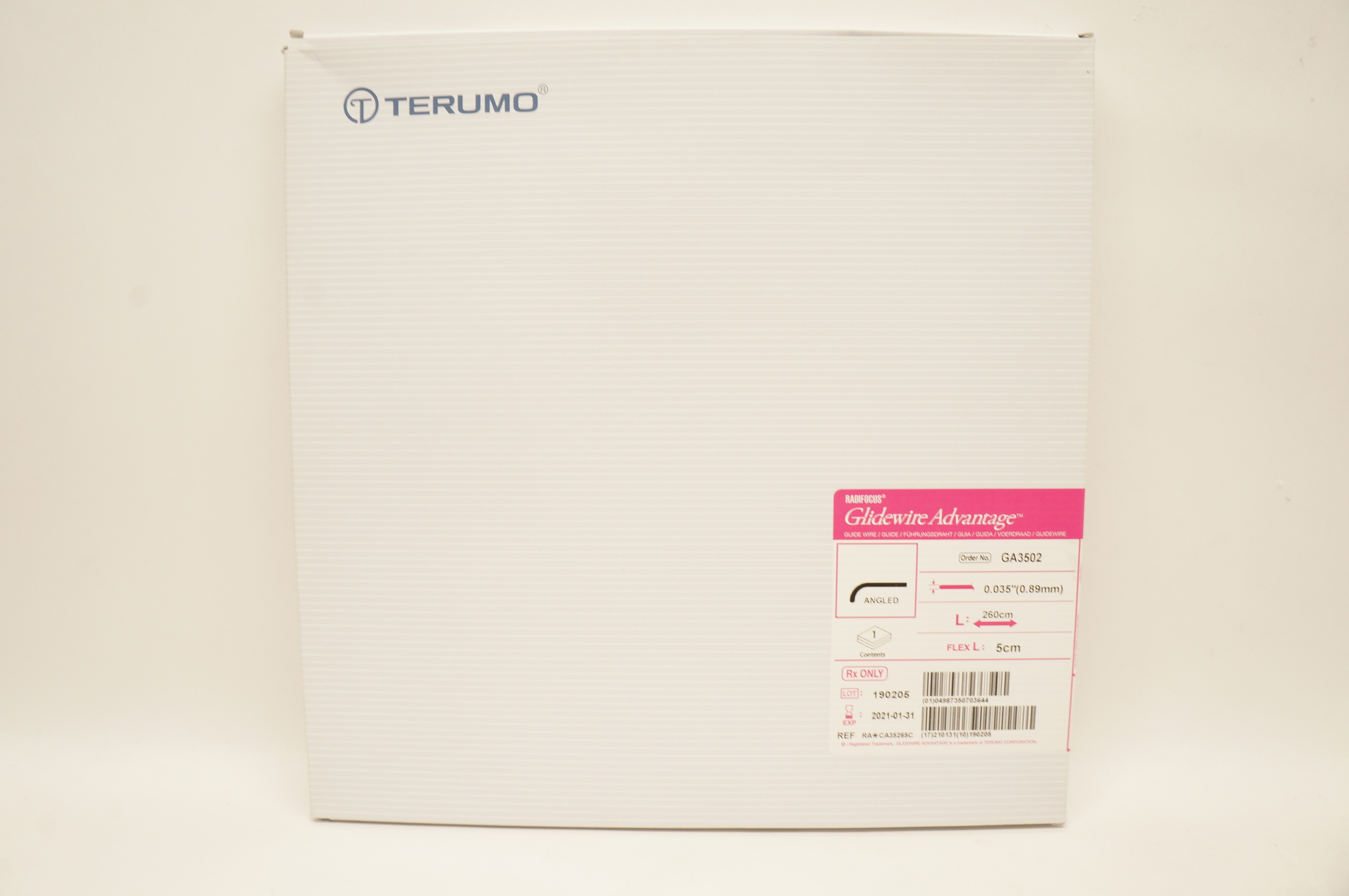 Terumo GA3502 Radifocus Glide Wire Advantage 0.035inch x 260cm (x)
