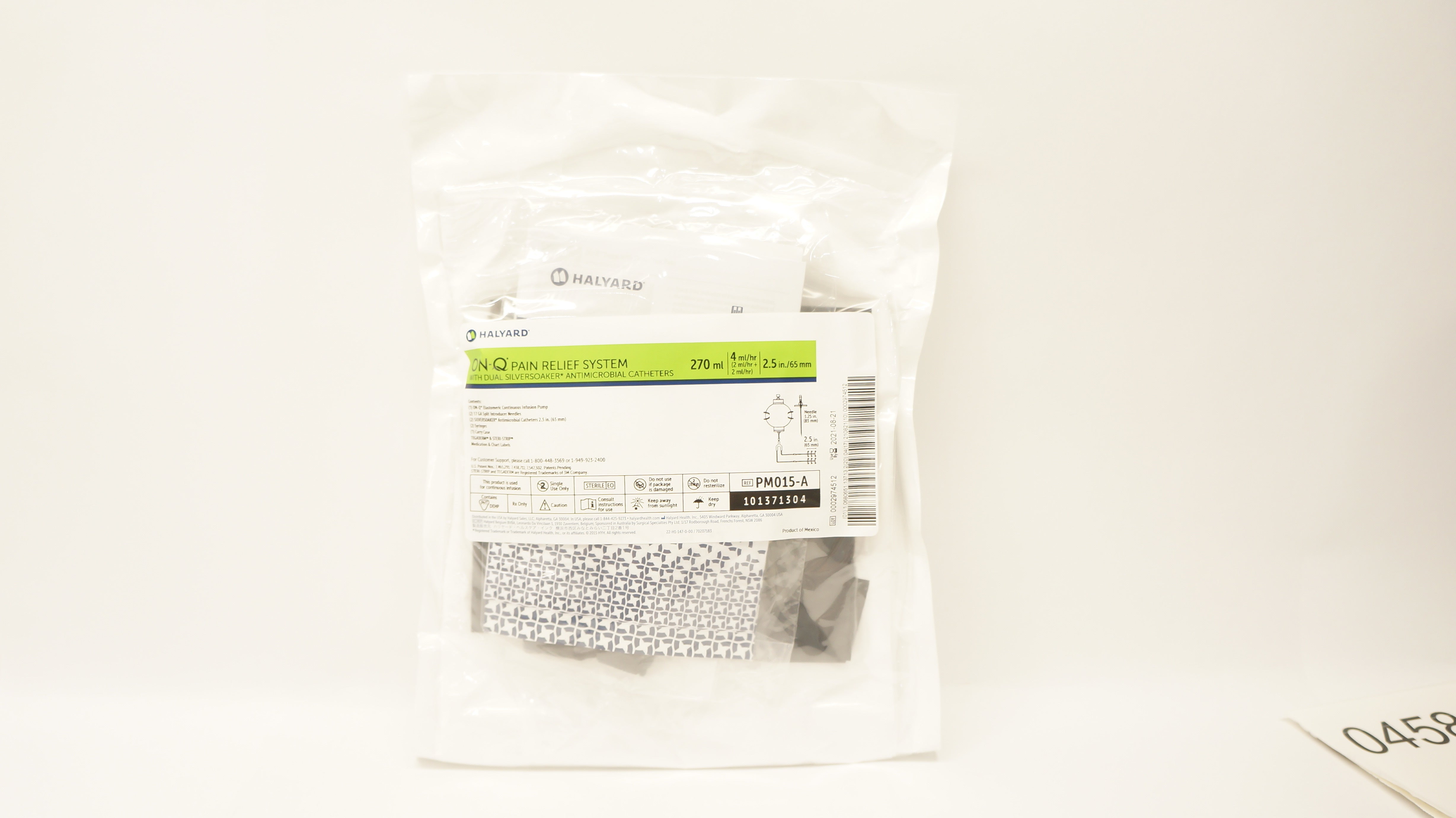 Halyard PM015-A ON-Q Pain Relief System 270ml 4ml x 2.5inch (x)