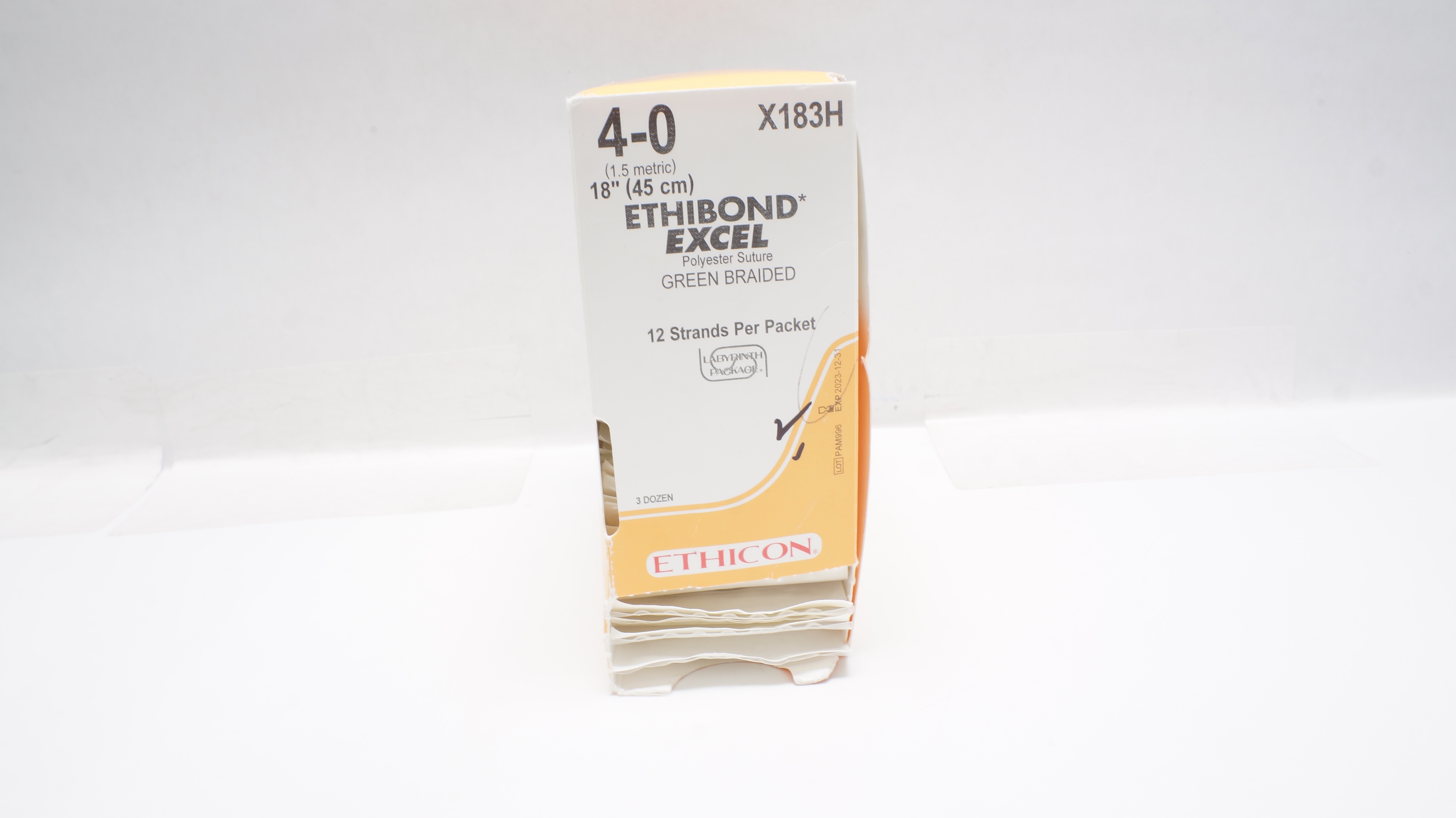Ethicon X183H 4-0 Ethibond Excel Polyester Stre, 18inch (x) - Box of 34