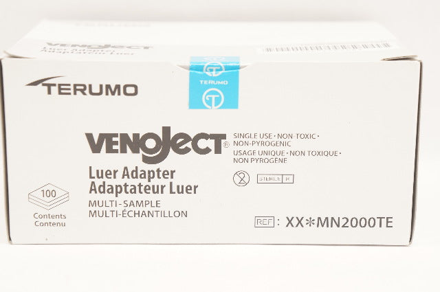 Terumo MN2000TE Venoject Luer Adapter - Box of 100