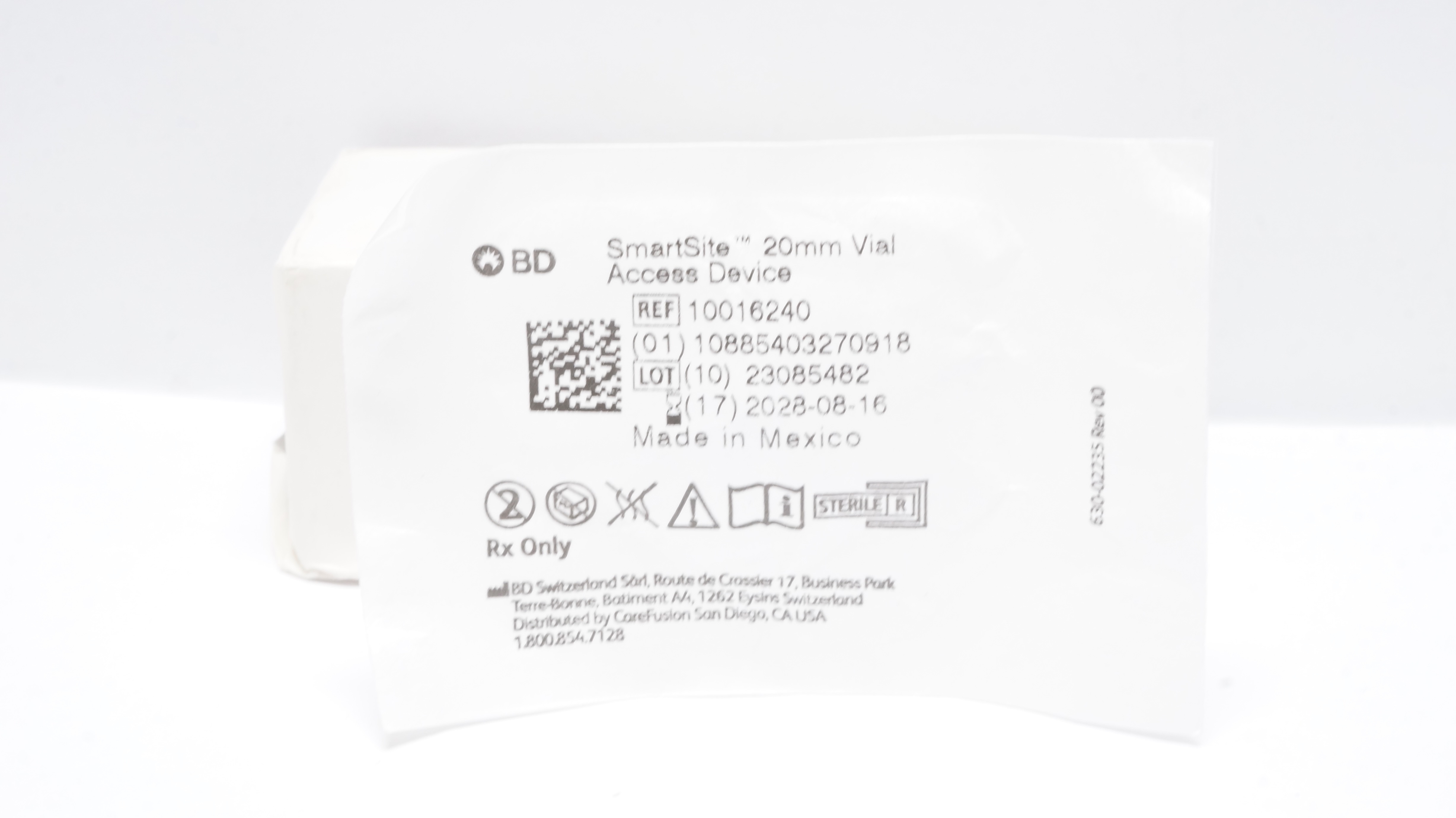 BD 10016240 SmartSite 20mm Vial Access Device