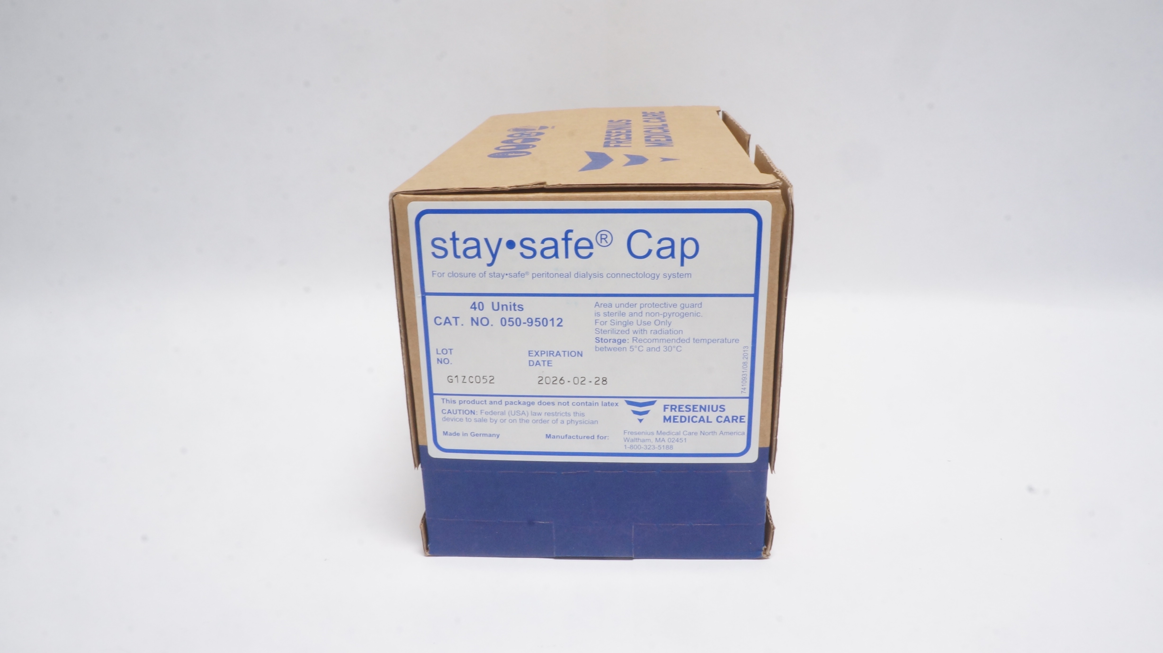 Fresenius 050-95012 StaySafe Cap Peritoneal Dialysis Accessories (x) - Box of 40
