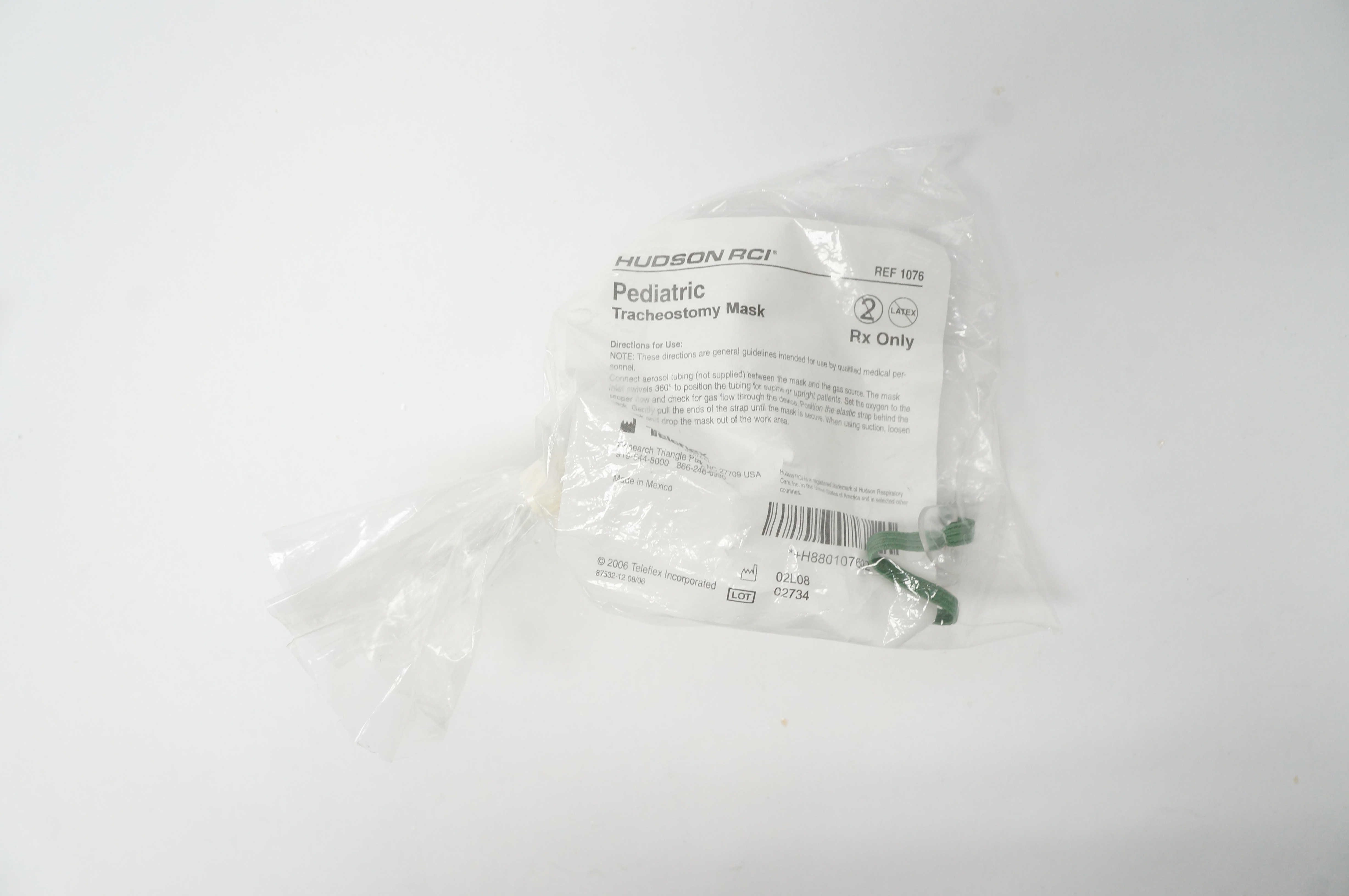 Teleflex 1076 Hudson RCI Pediatric Tracheostomy Mask