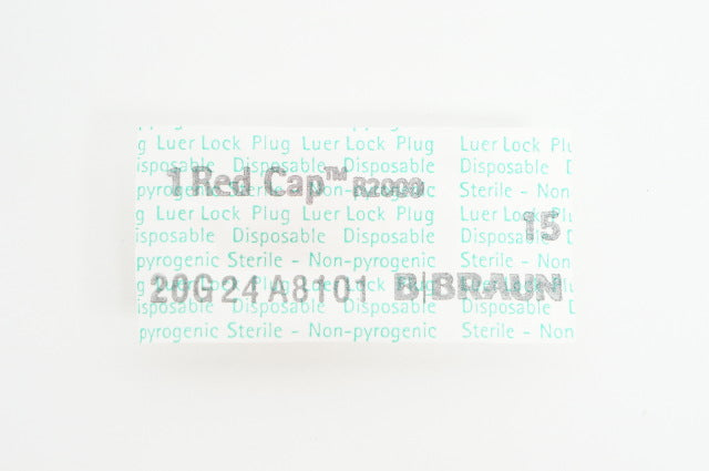 Braun R2000 Red Cap Luer Lock Plug 15