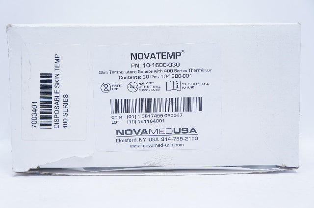 NovaMed 10-1600-030 Skin Temperature Sensor with 400 Series Thermistor