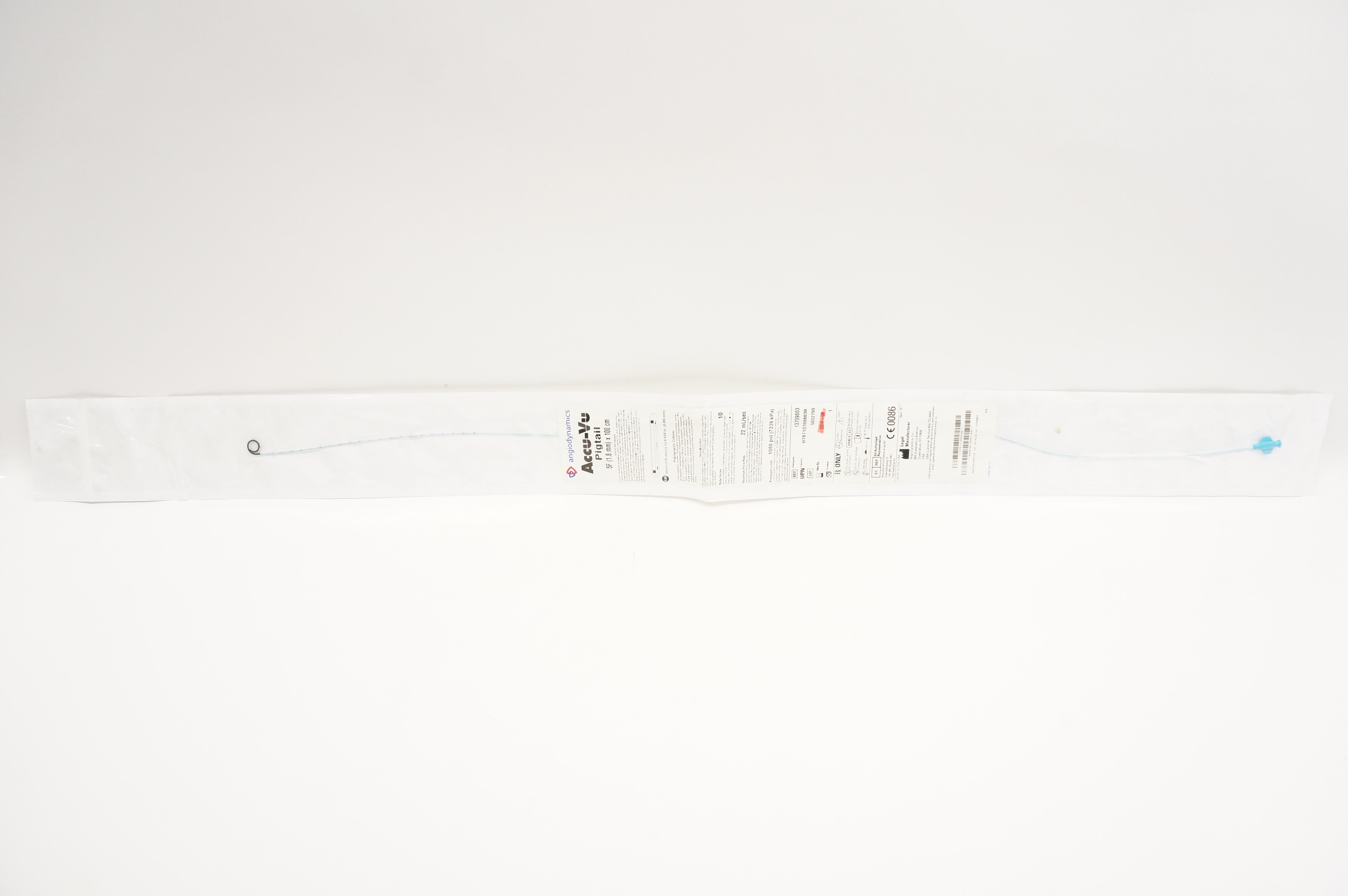 Angiodynamics 13709803 Accu-Vu Pigtail Angiographic Cath. 5F x 100cm (x)